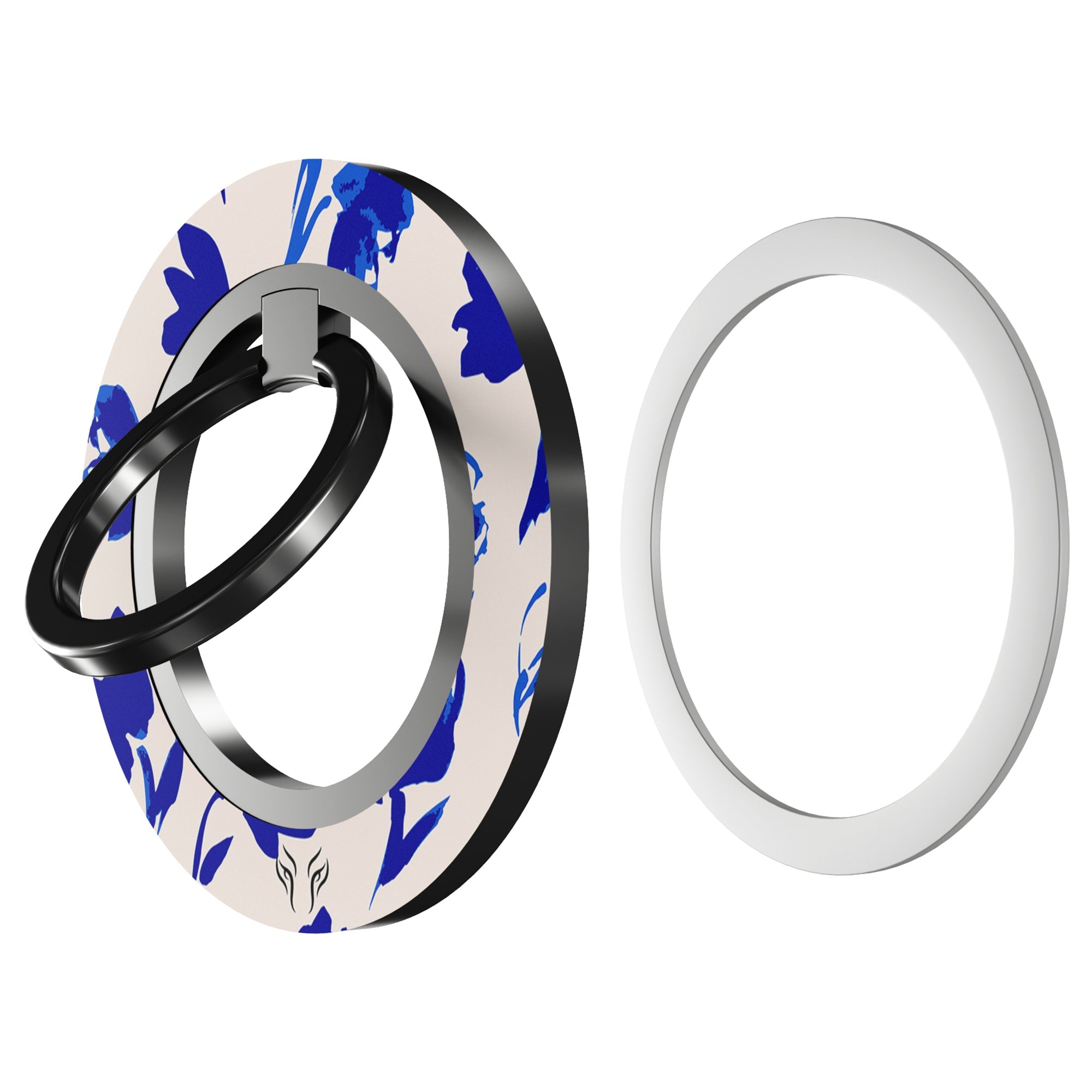 Blue Flowers - Magnetring – magnetring för mobil