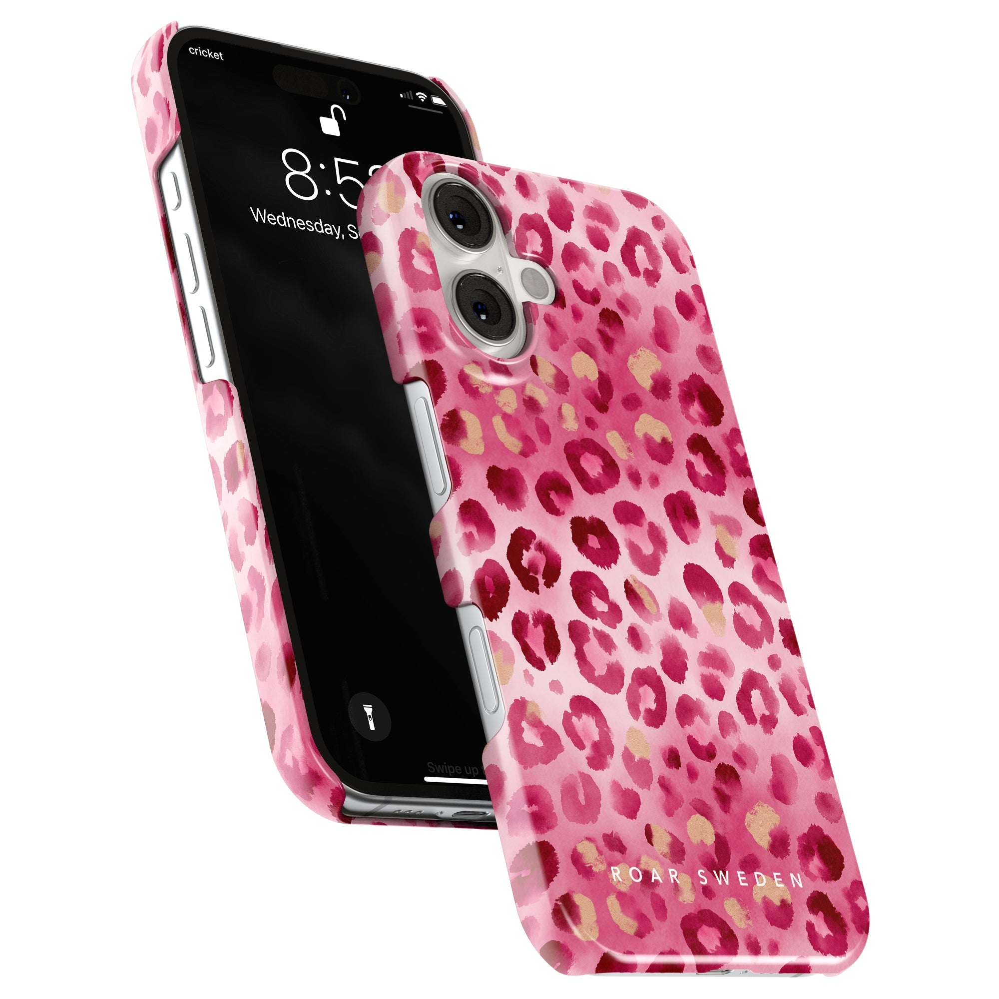 Slim mobilskal – Blush Leopard