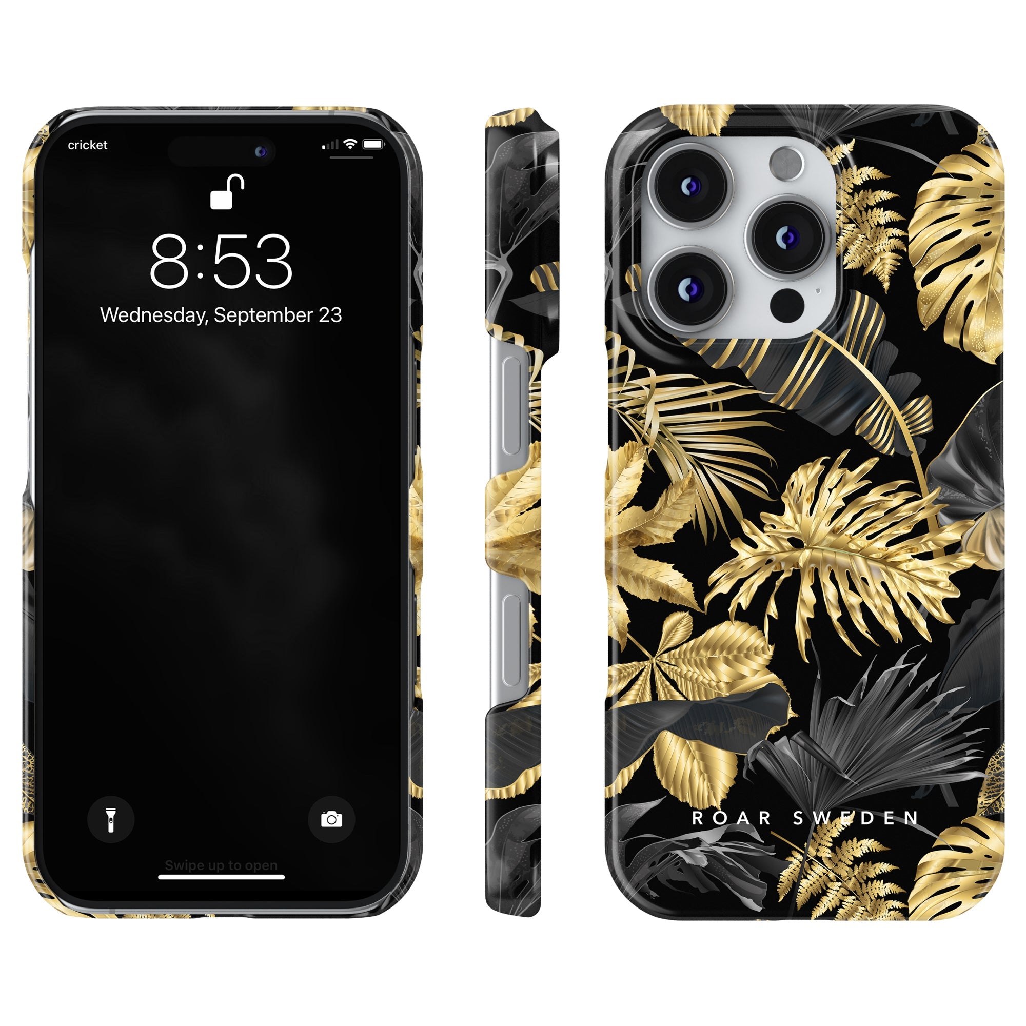 Slim mobilskal – Botanic Gold