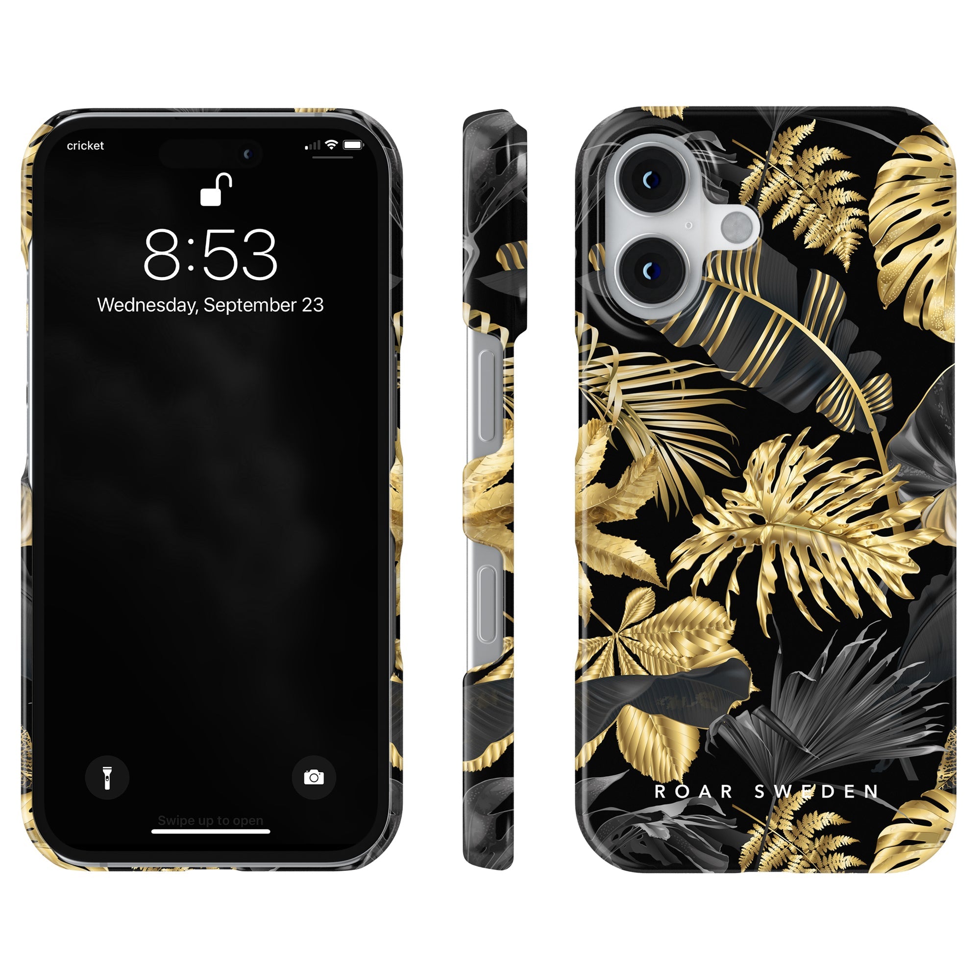 Slim mobilskal – Botanic Gold