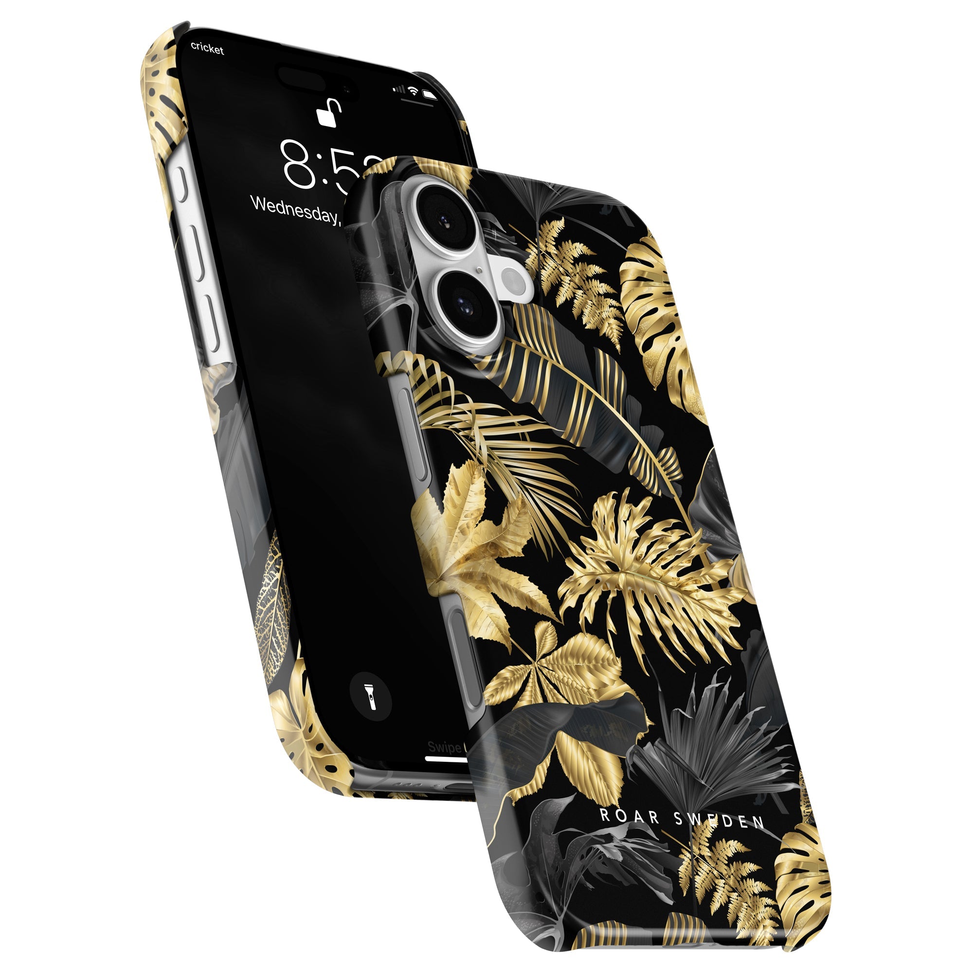 Slim mobilskal – Botanic Gold