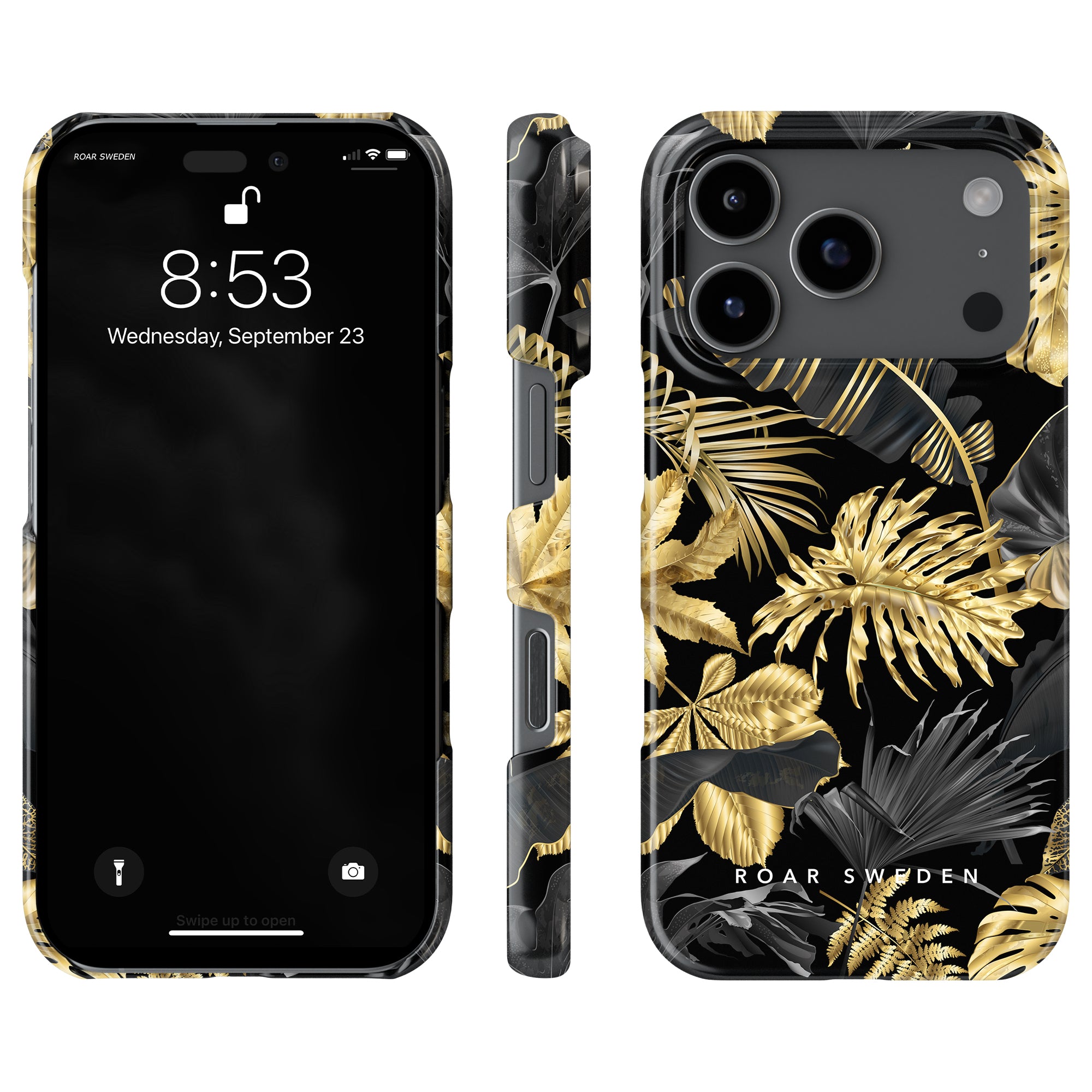 Slim mobilskal – Botanic Gold
