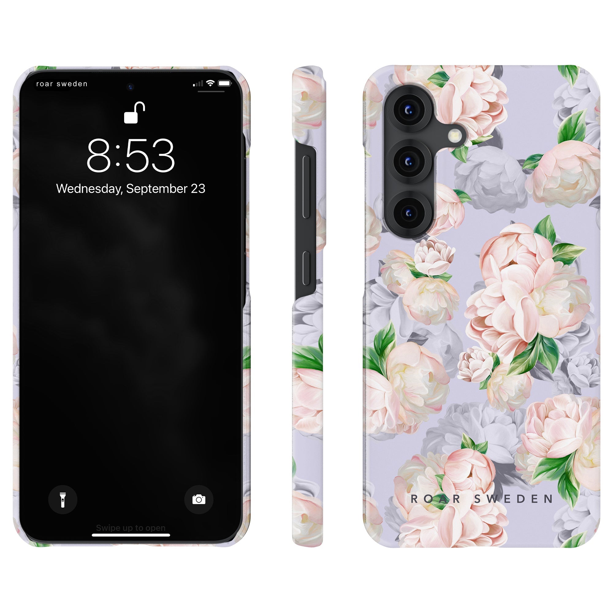 Slim mobilskal – Bright Peonies