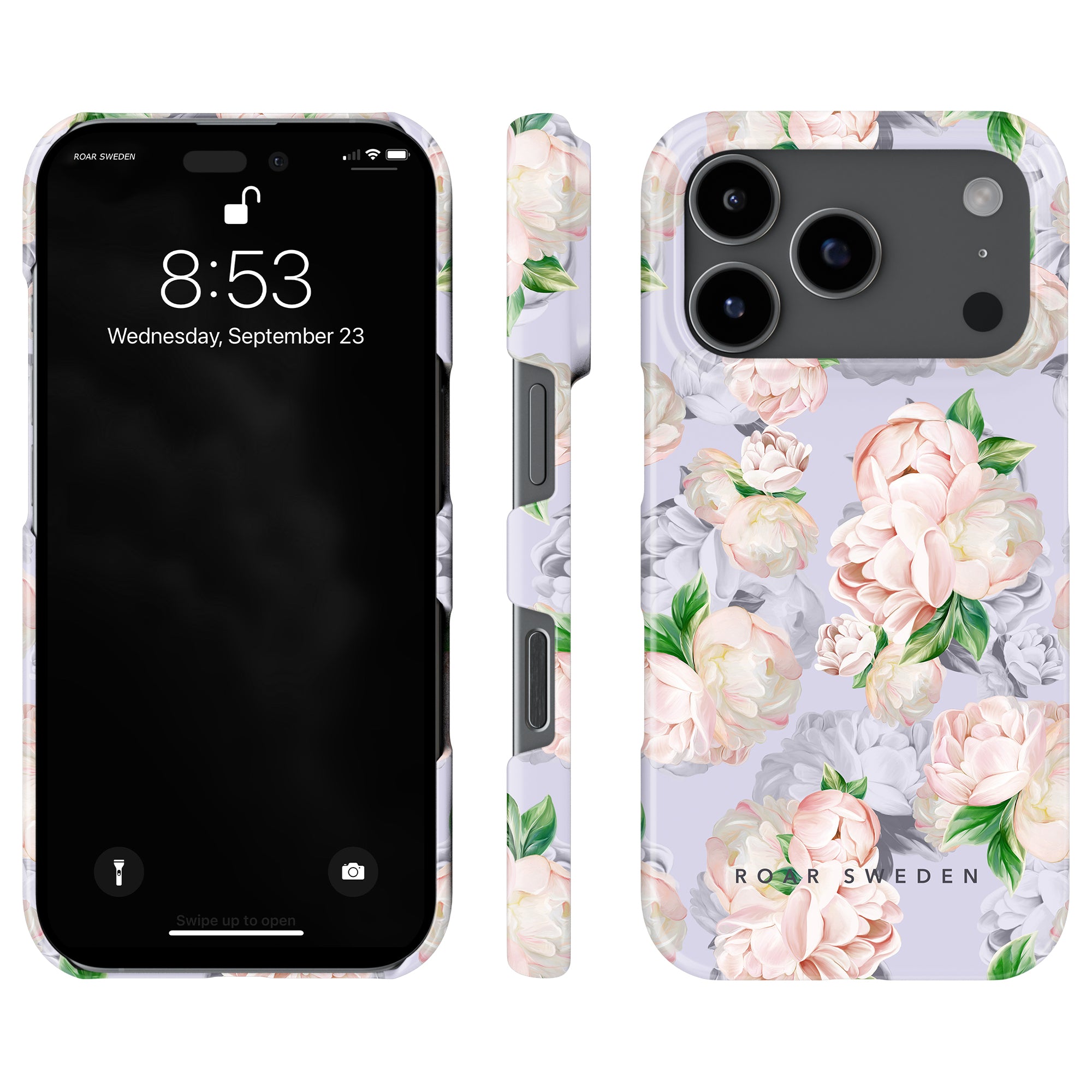 Slim mobilskal – Bright Peonies