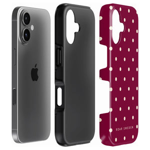 Burgundy Dots - Tough Case