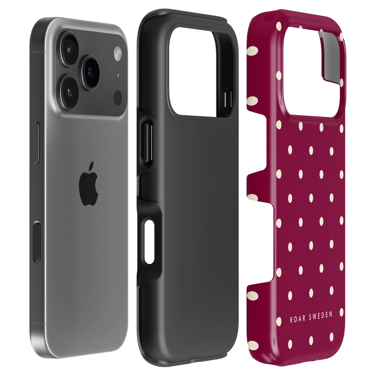 Burgundy Dots - Tough Case