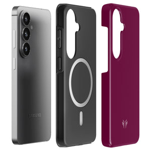 Burgundy - Magnetic Tough Phone Case