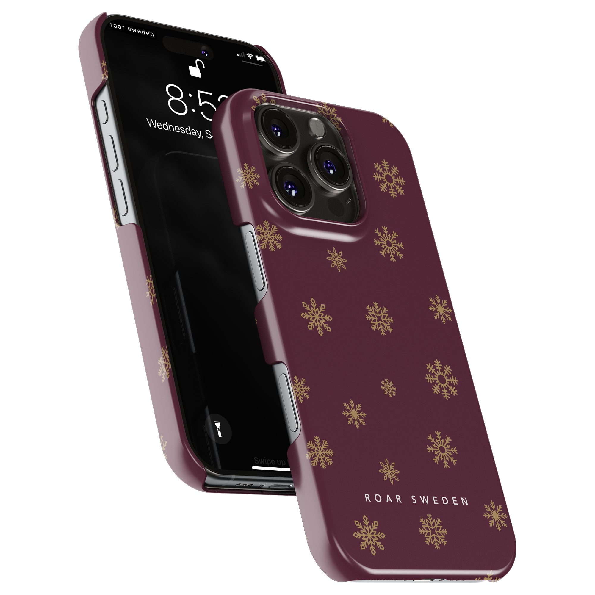 Burgundy Snowflake - Slim case - Roar Sweden
