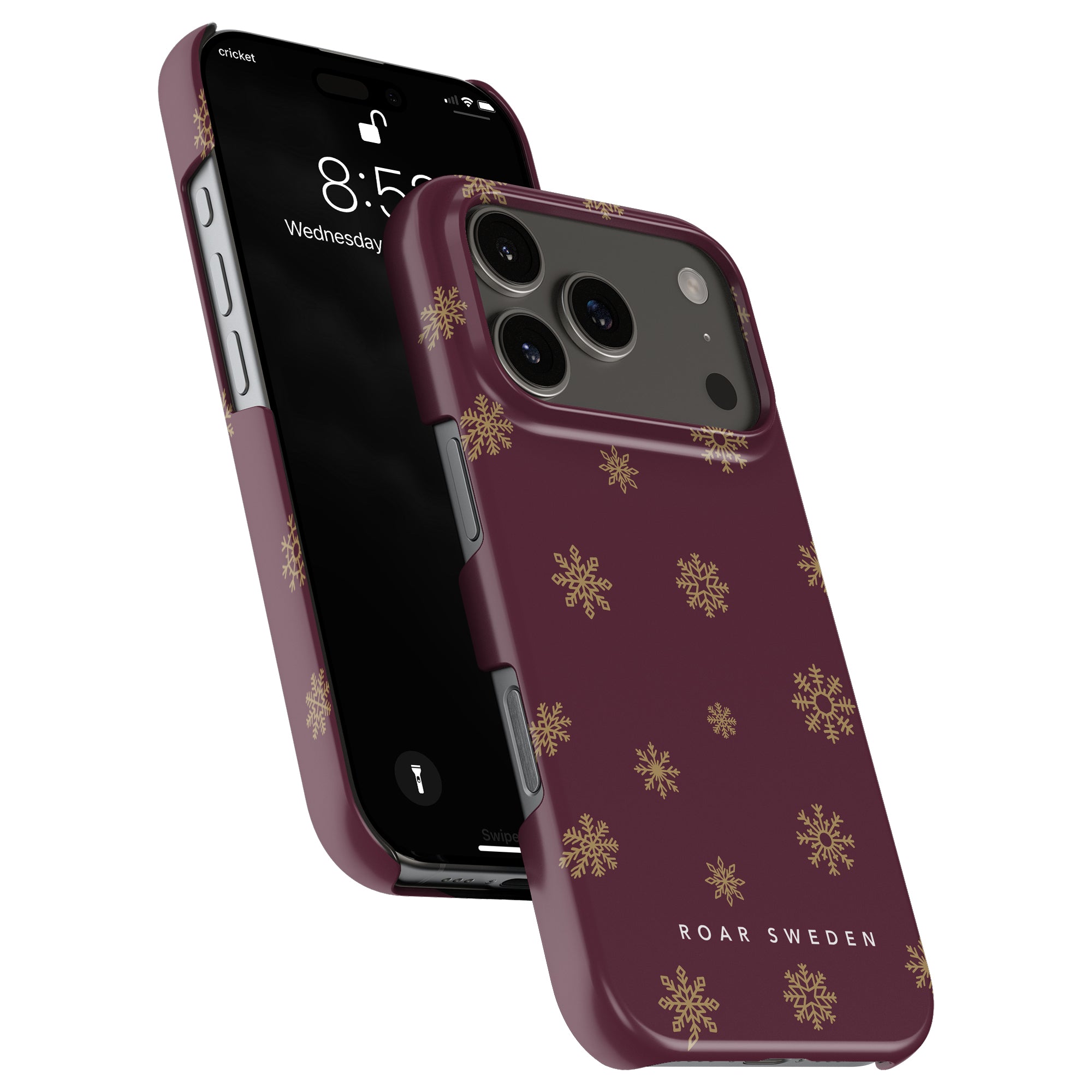 Burgundy Snowflake - Slim case - Roar Sweden