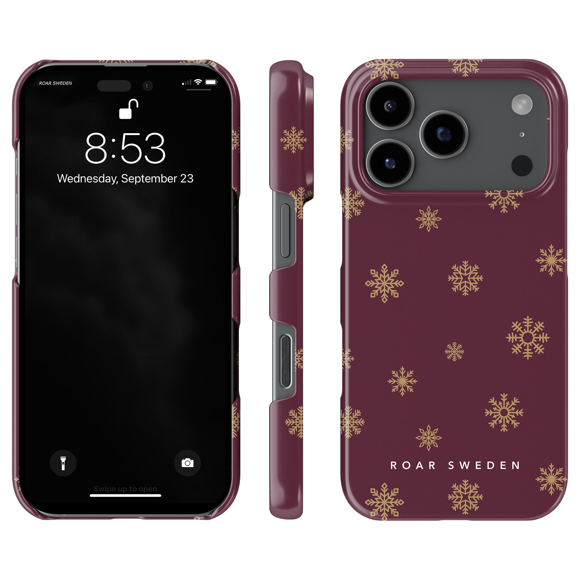 Burgundy Snowflake - Slim case - Roar Sweden