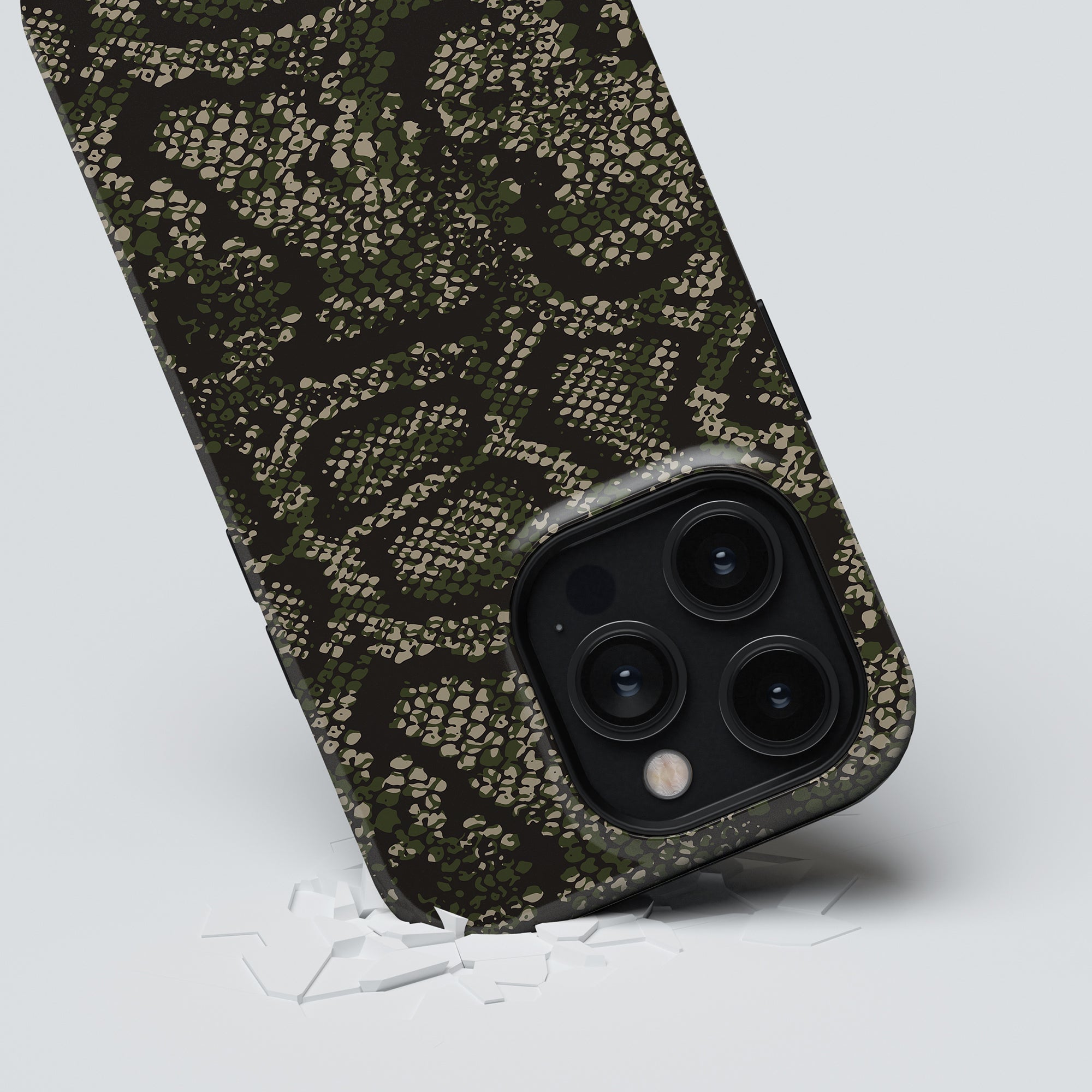 Ett tufft Camo Snakes - Tufft fodral med ett kamouflagemönster.