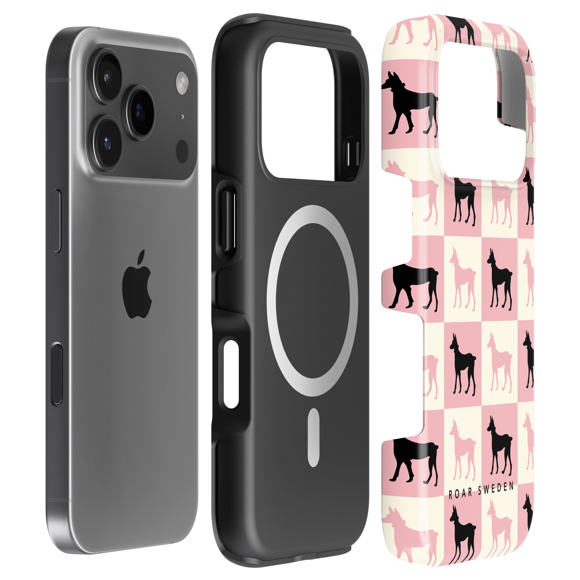 MagSafe mobilskal – Chequer Doberman