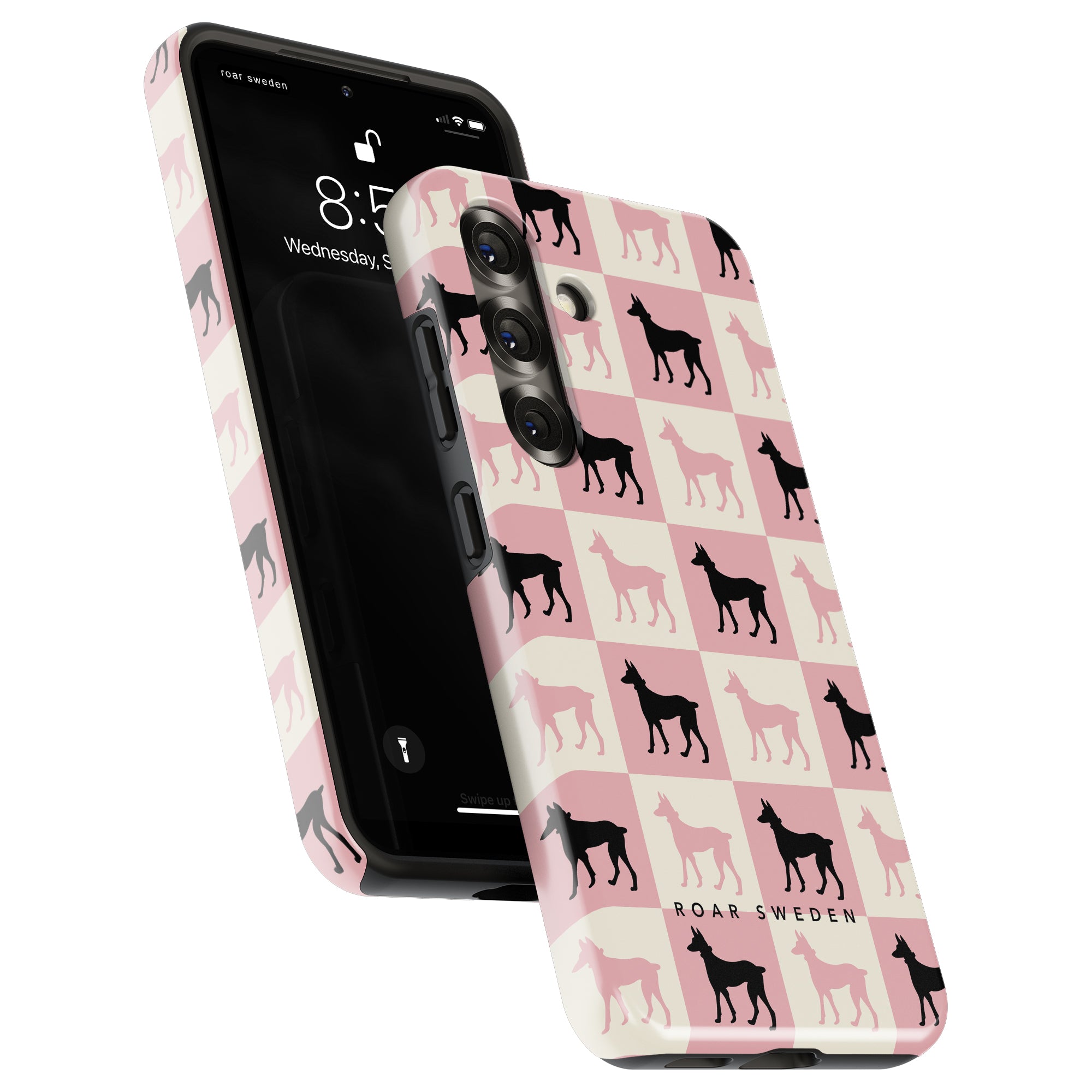 Tough mobilskal – Chequer Doberman