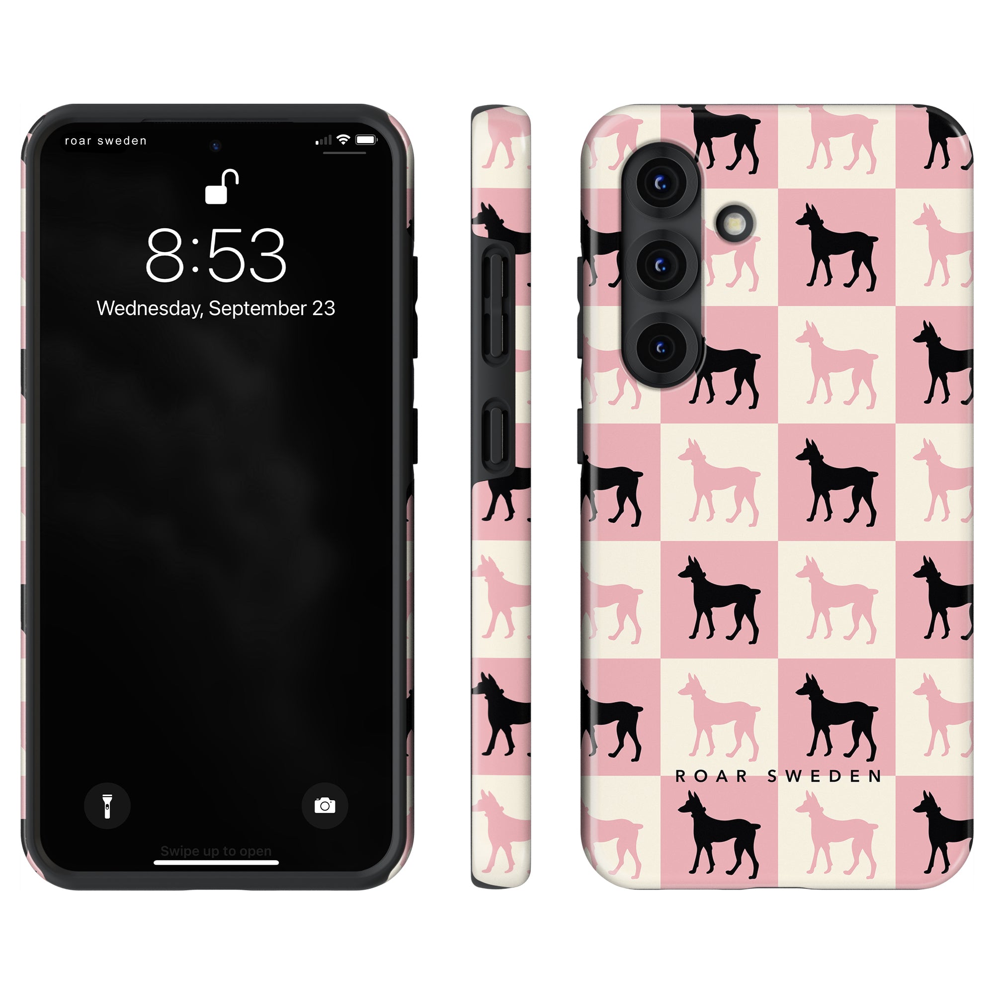 Tough mobilskal – Chequer Doberman