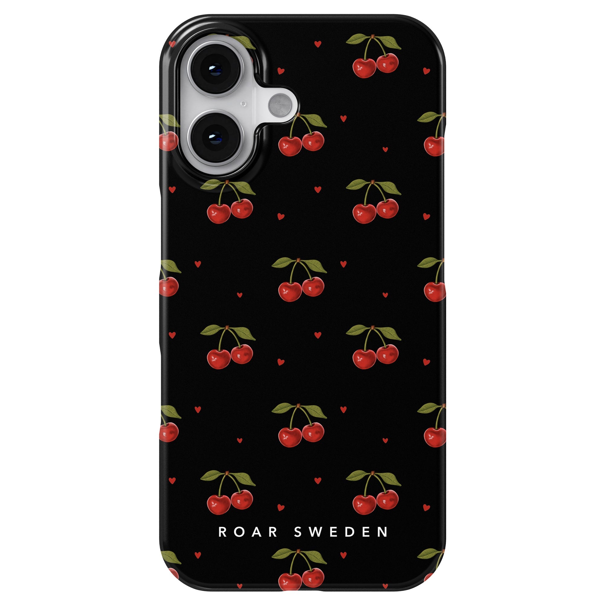 Slim mobilskal – Cherry Black
