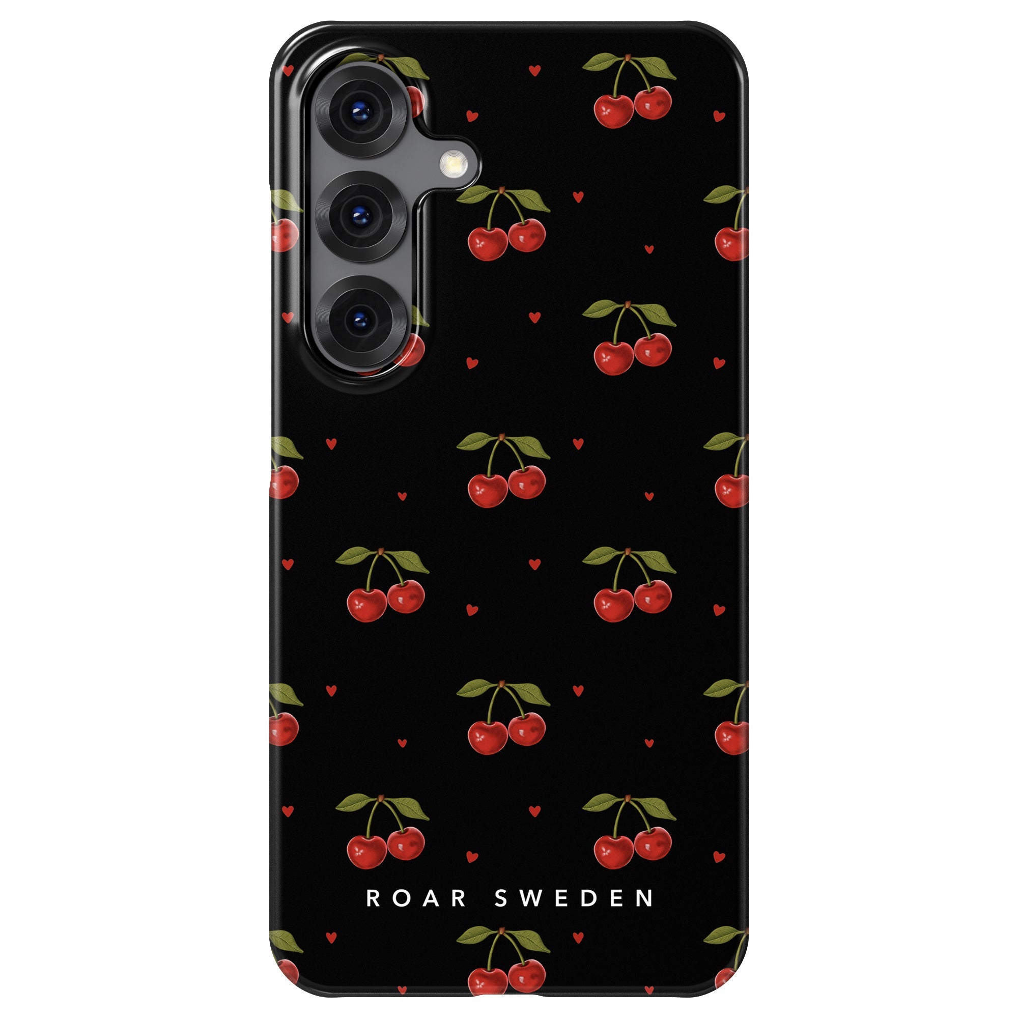 Slim mobilskal – Cherry Black
