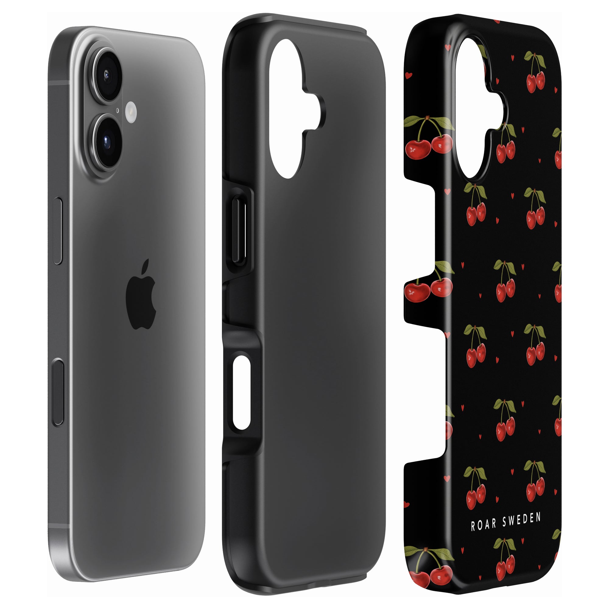 Cherry Black - Tough Case - Roar Sweden