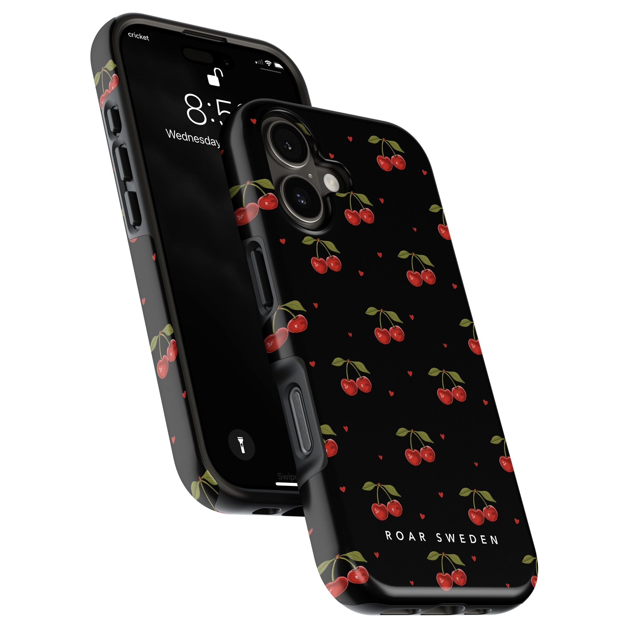 Cherry Black - Tough Case - Roar Sweden