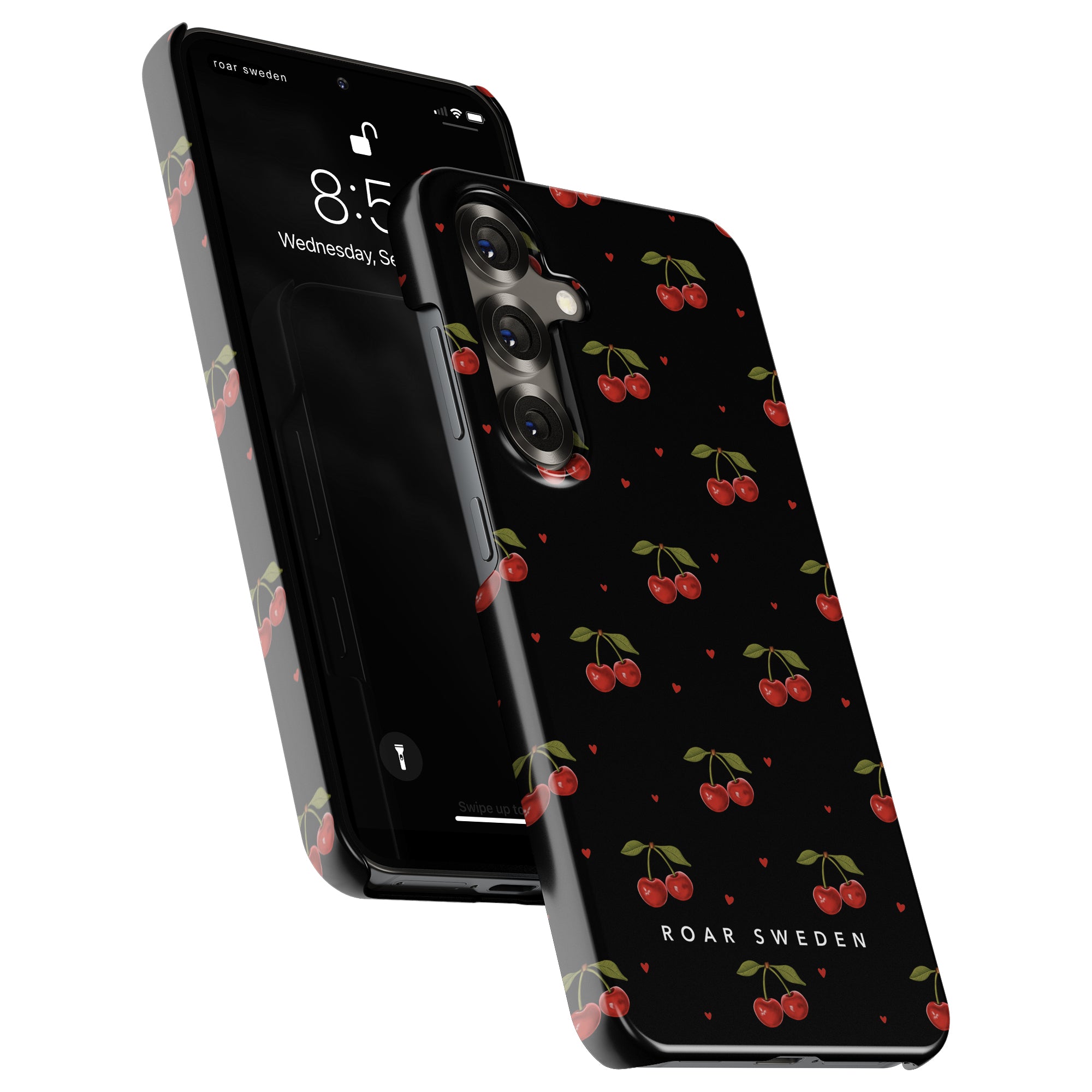 Cherry Black - Slim case - Roar Sweden