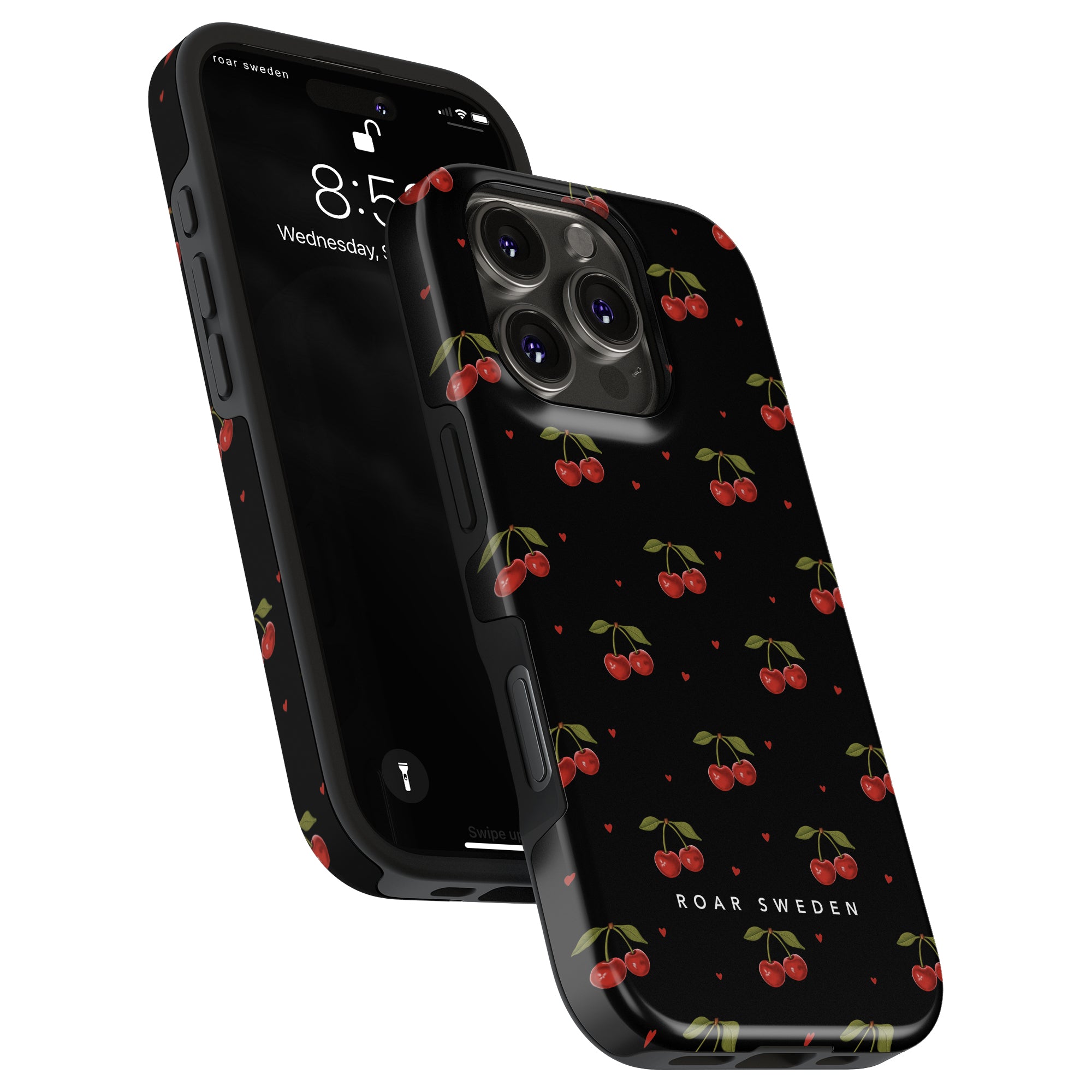 Cherry Black - Tough Case - Roar Sweden