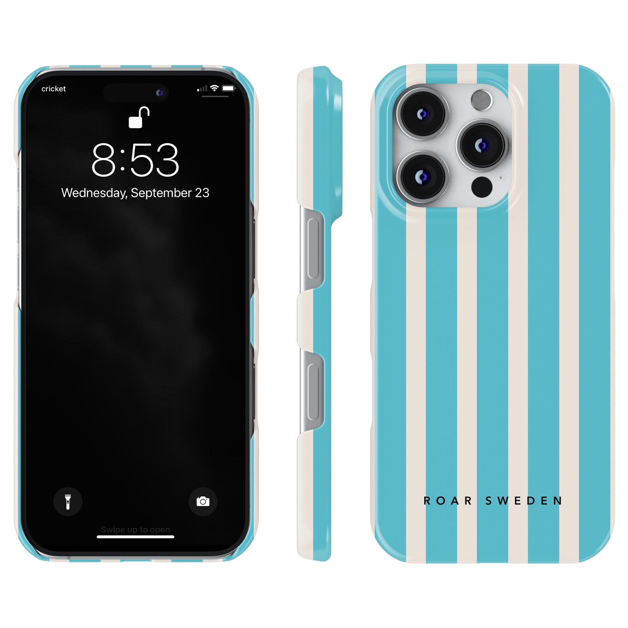 Slim mobilskal – Coastal Stripes