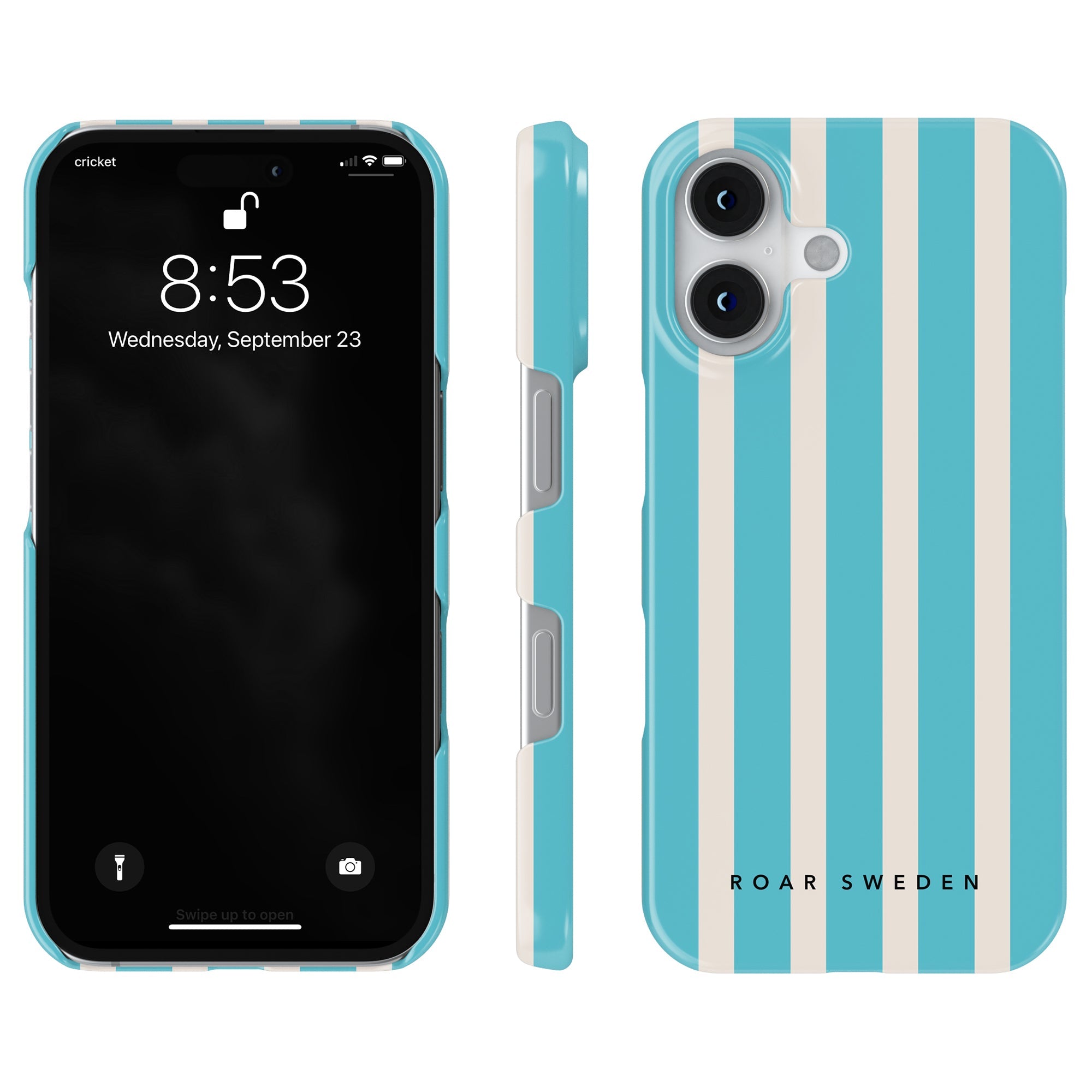 Slim mobilskal – Coastal Stripes