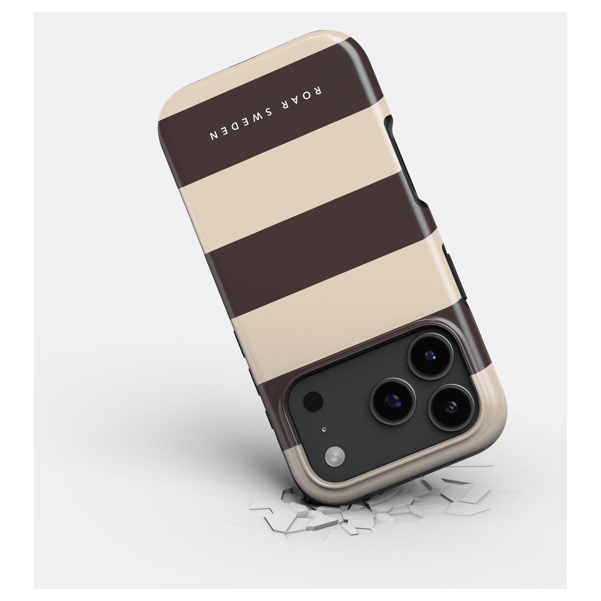 Cocoa Stripes - Magsafe Tough Case - Roar Sweden