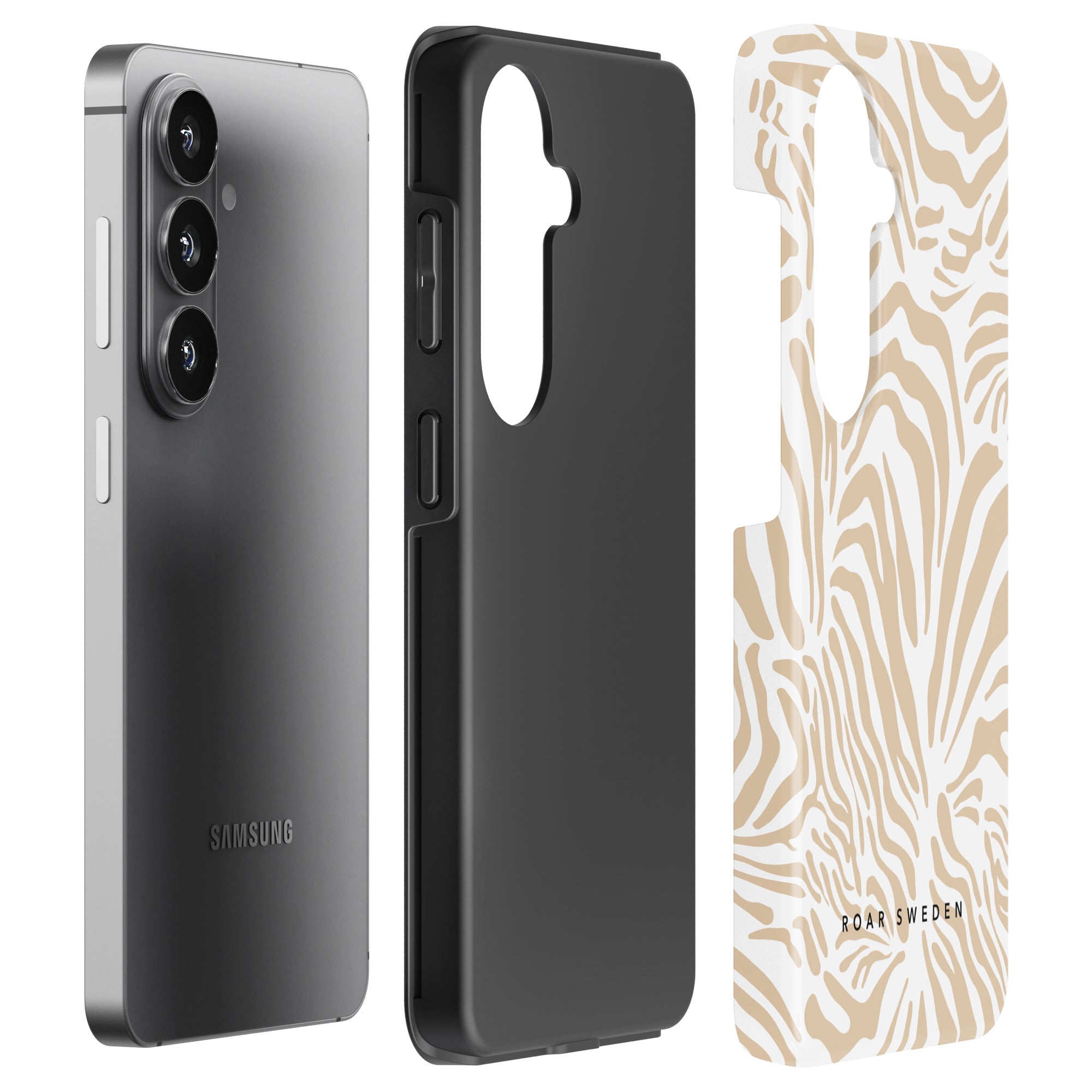 Tough mobilskal – Creamy Zebra