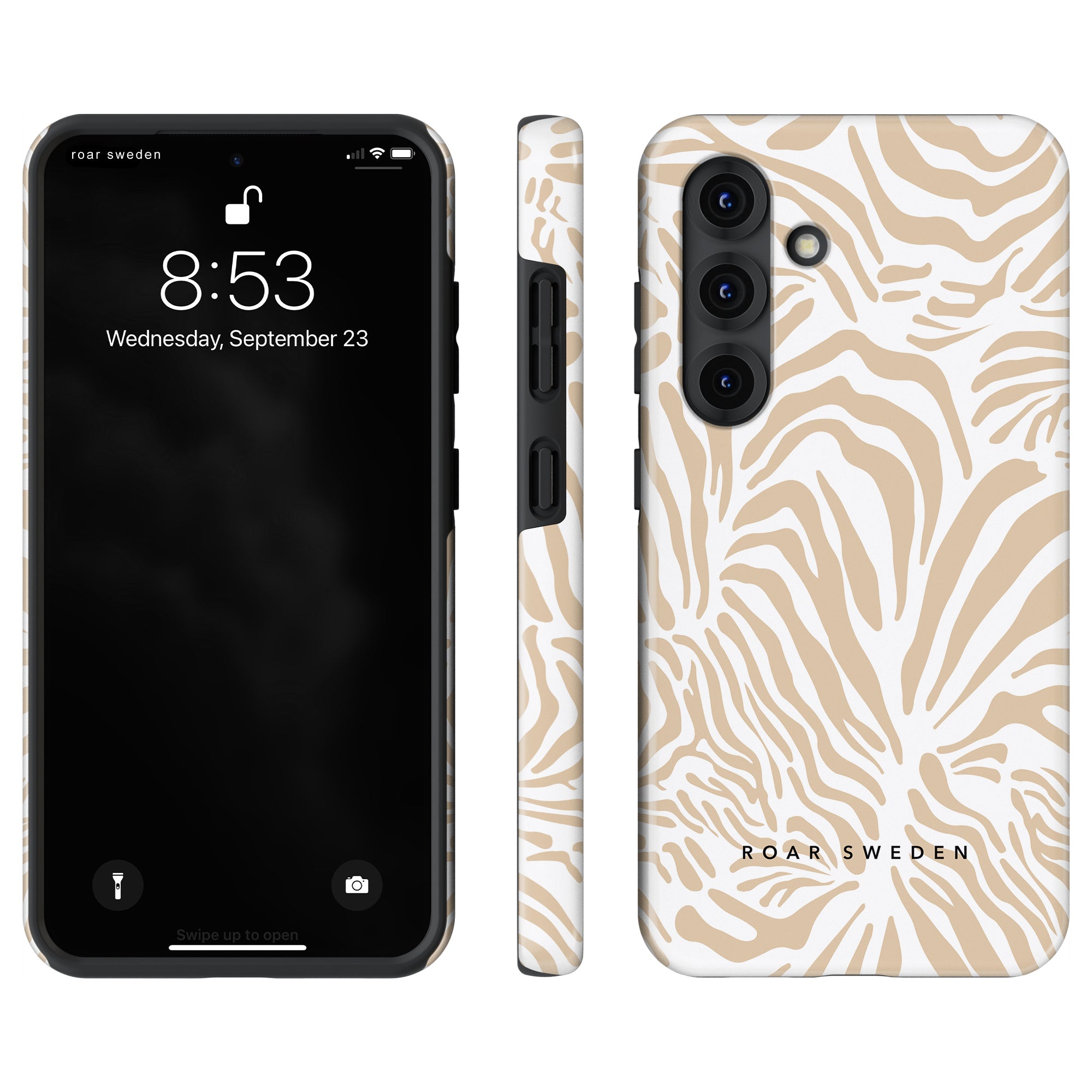 Creamy Zebra - Tough Case - Roar Sweden