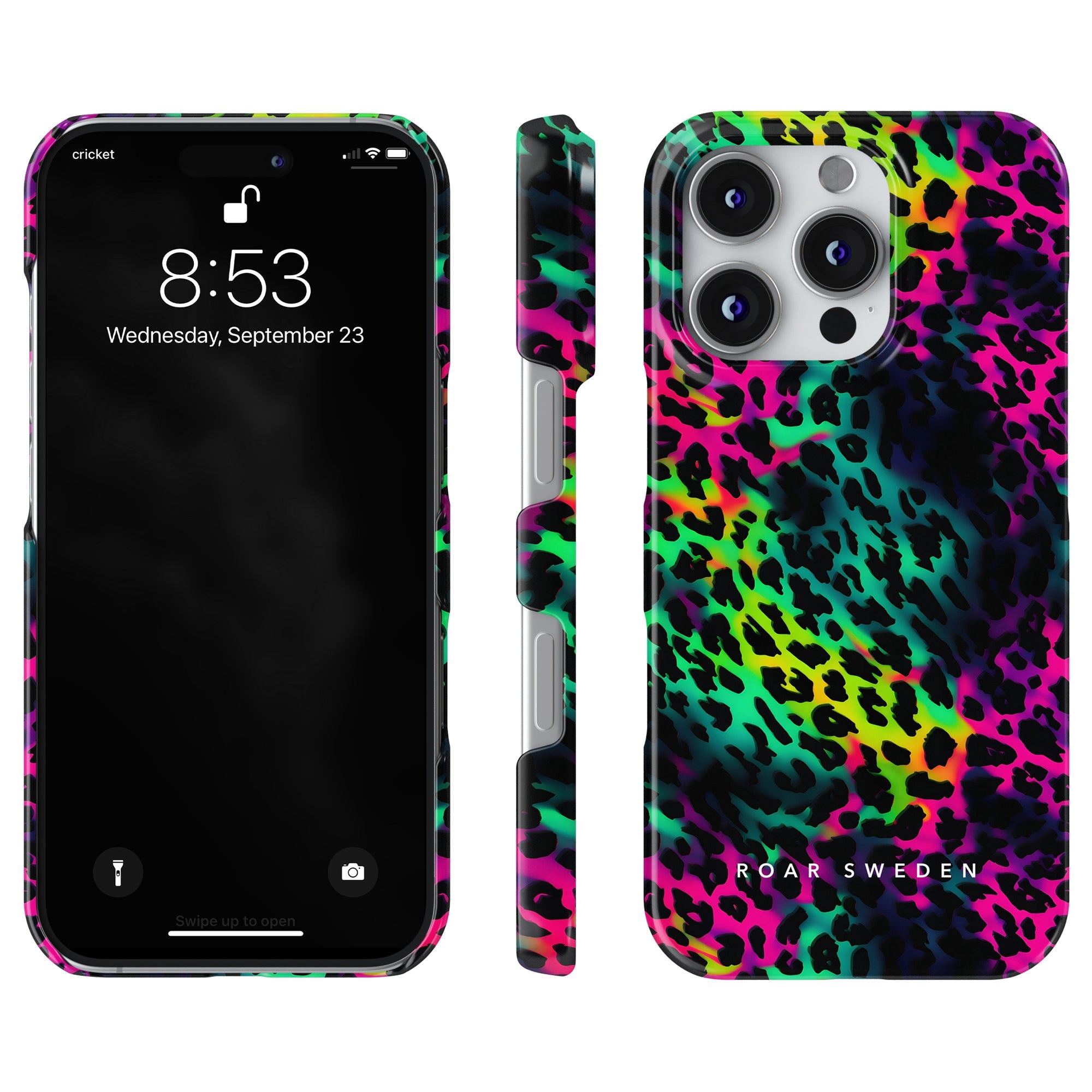 Slim mobilskal – Electric Leopard