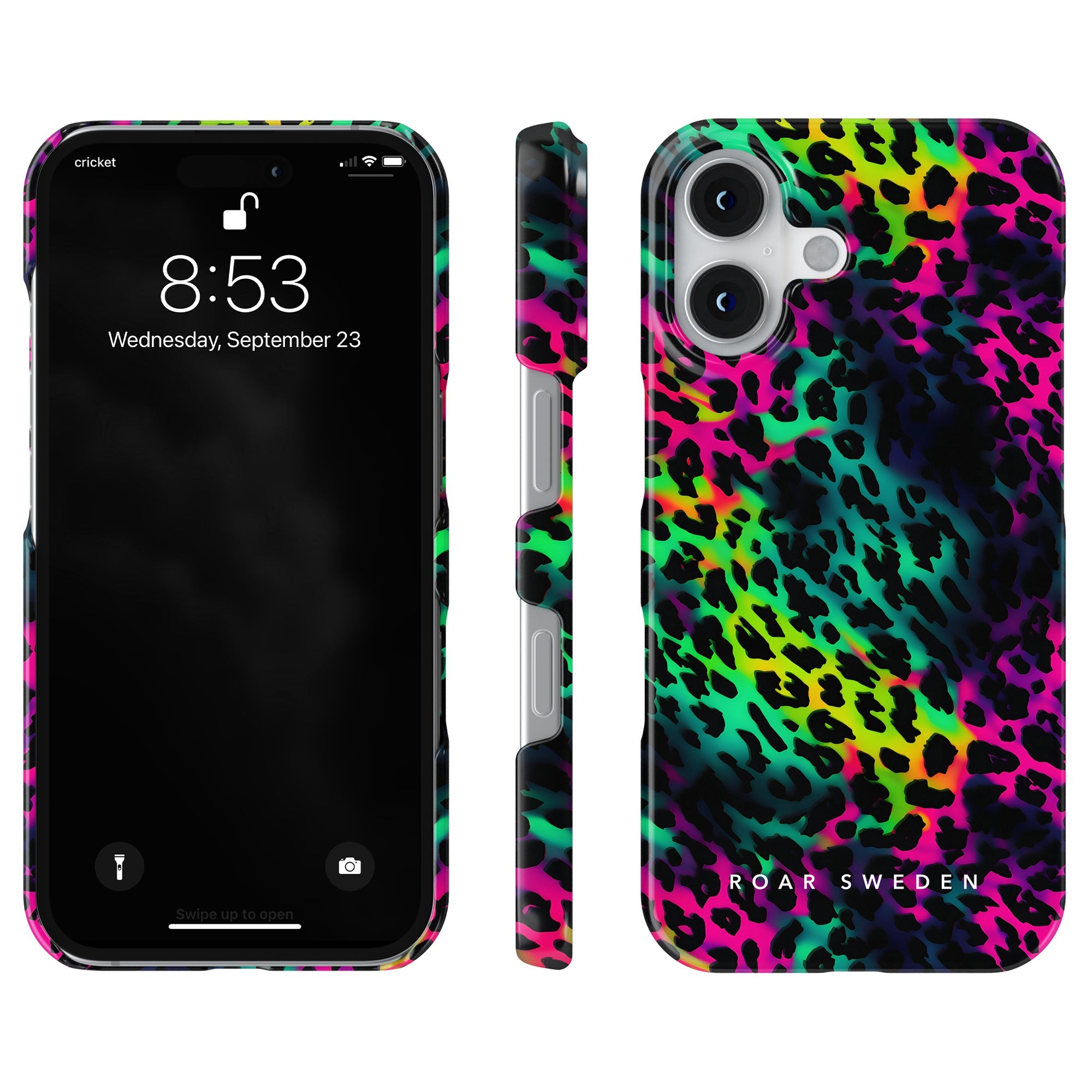 Slim mobilskal – Electric Leopard