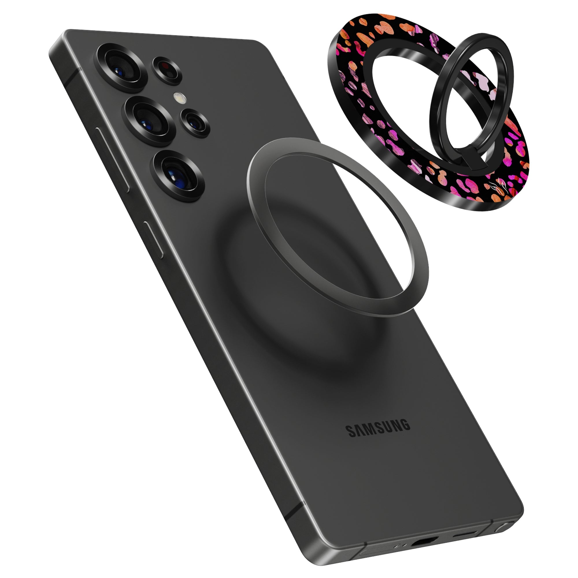 Exotic Leopard - Magnetring – magnetring för mobil