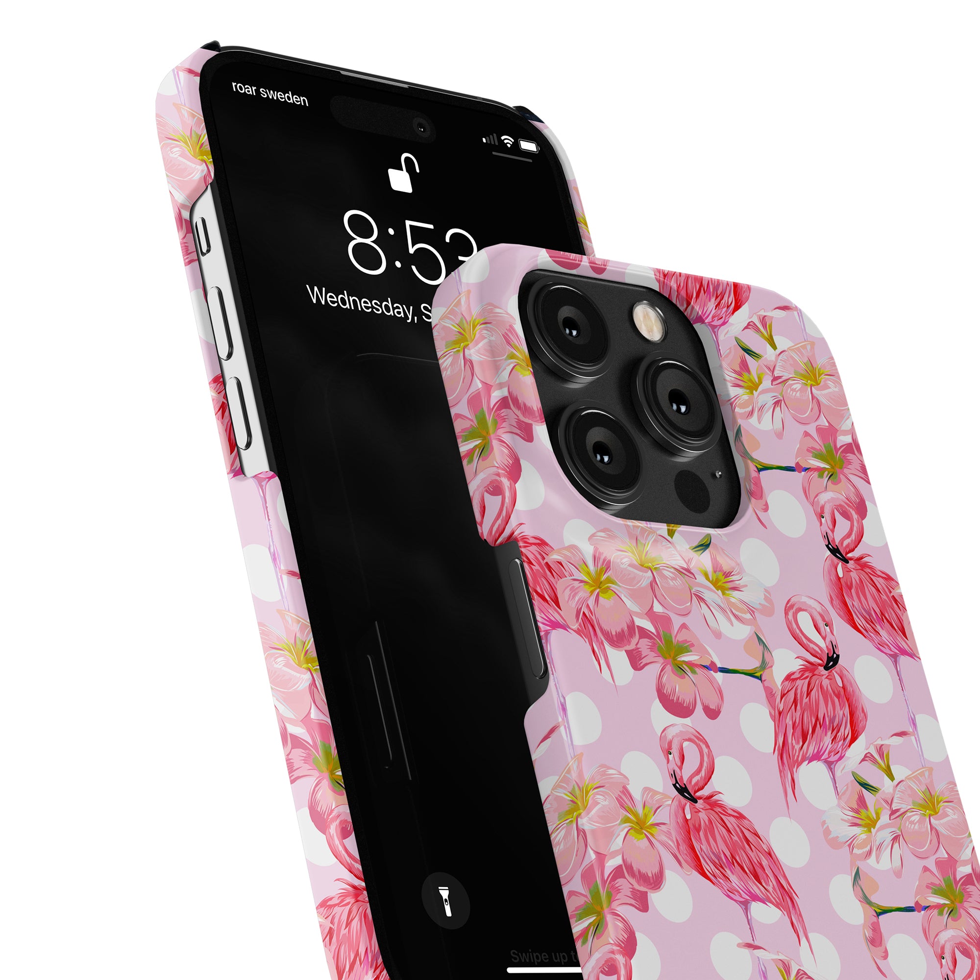 Feminint pastellrosa Perry - Tunt skal till iPhone 11.