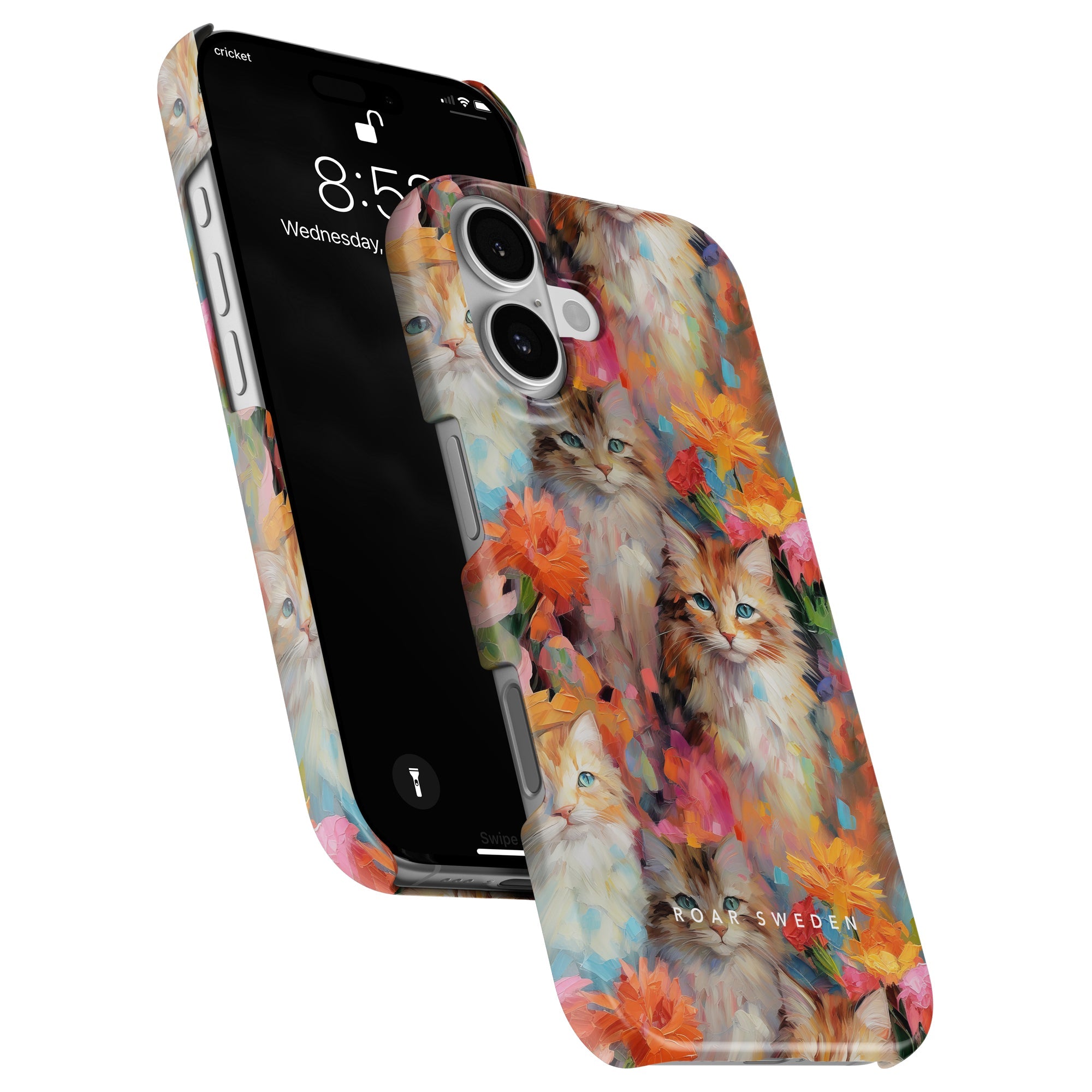 Kitty Slim mobilskal – Flower Kitty