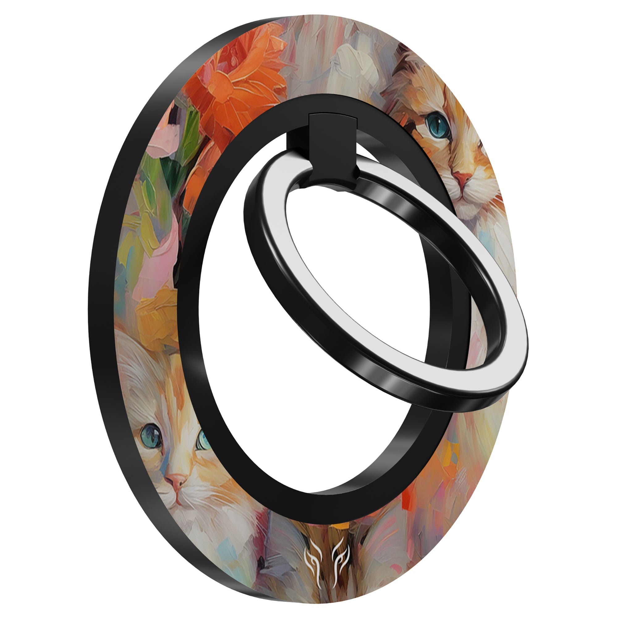 Flower Kitty - Magnetring – magnetring för mobil