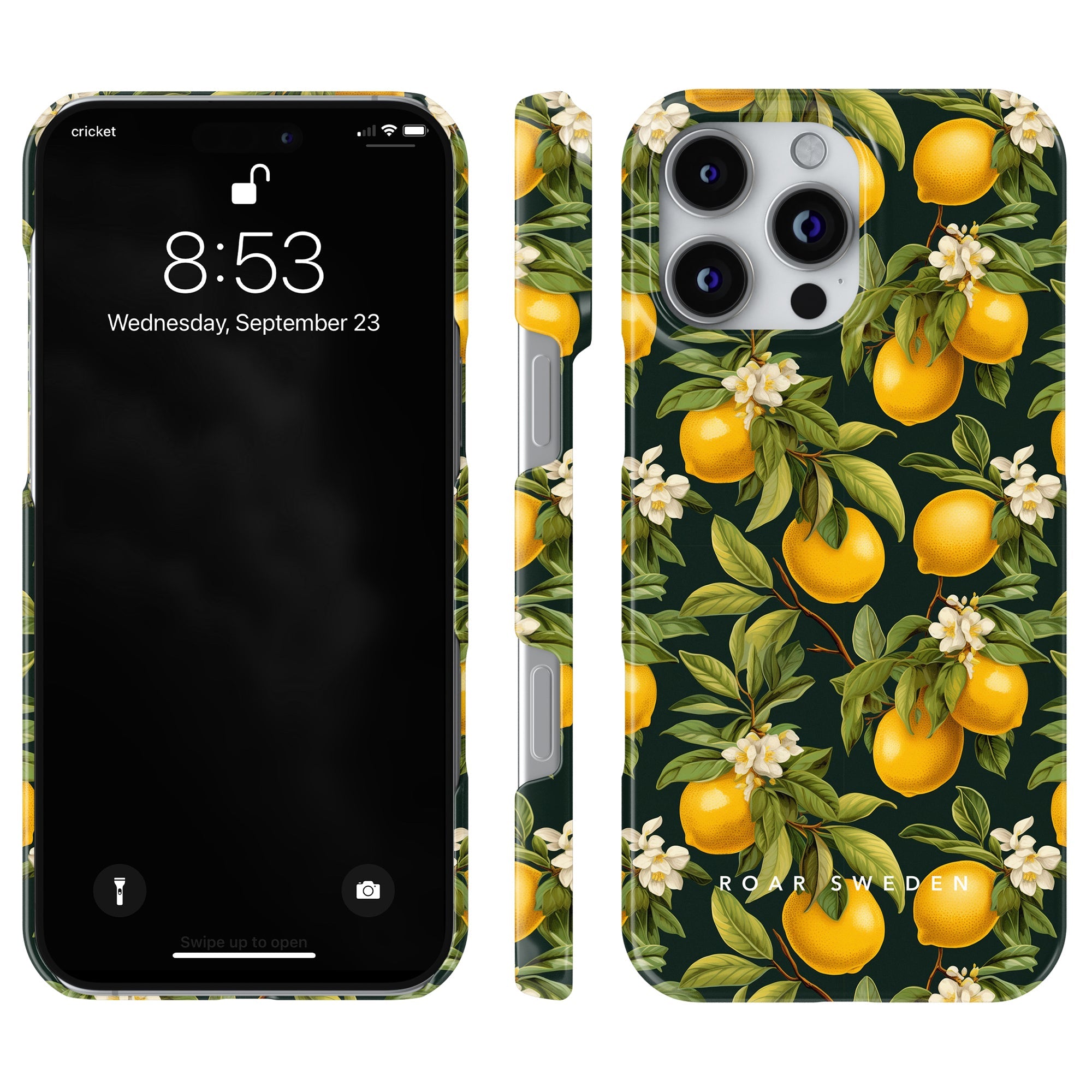 Slim mobilskal – Flowery Lemon