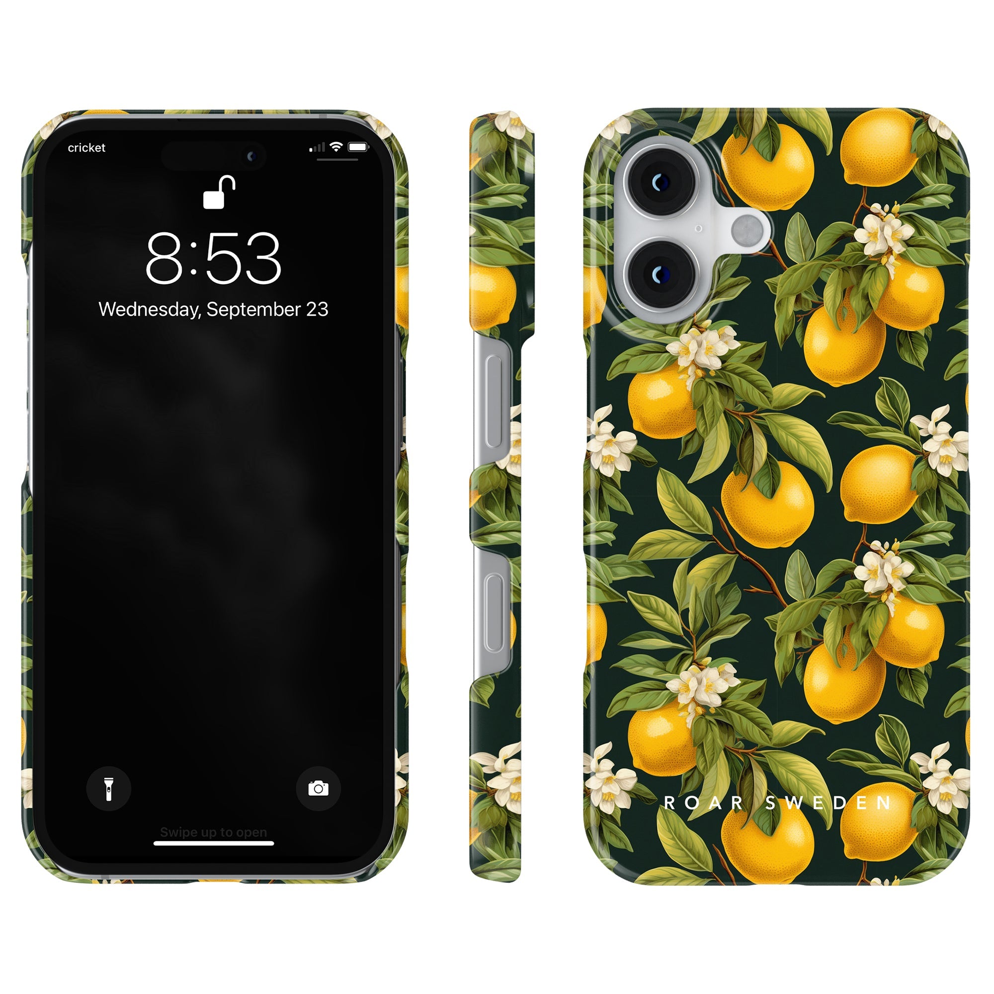 Slim mobilskal – Flowery Lemon