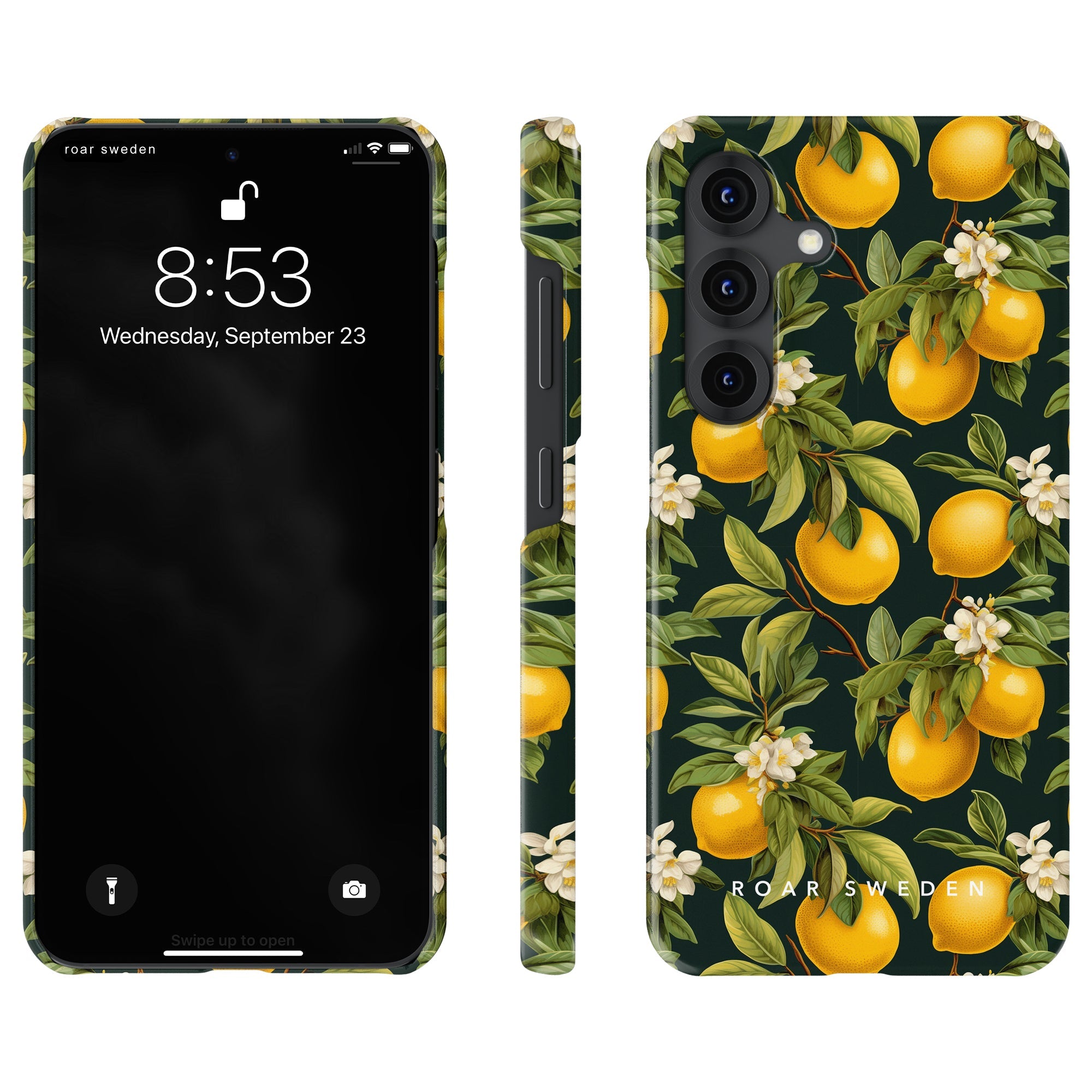 Slim mobilskal – Flowery Lemon