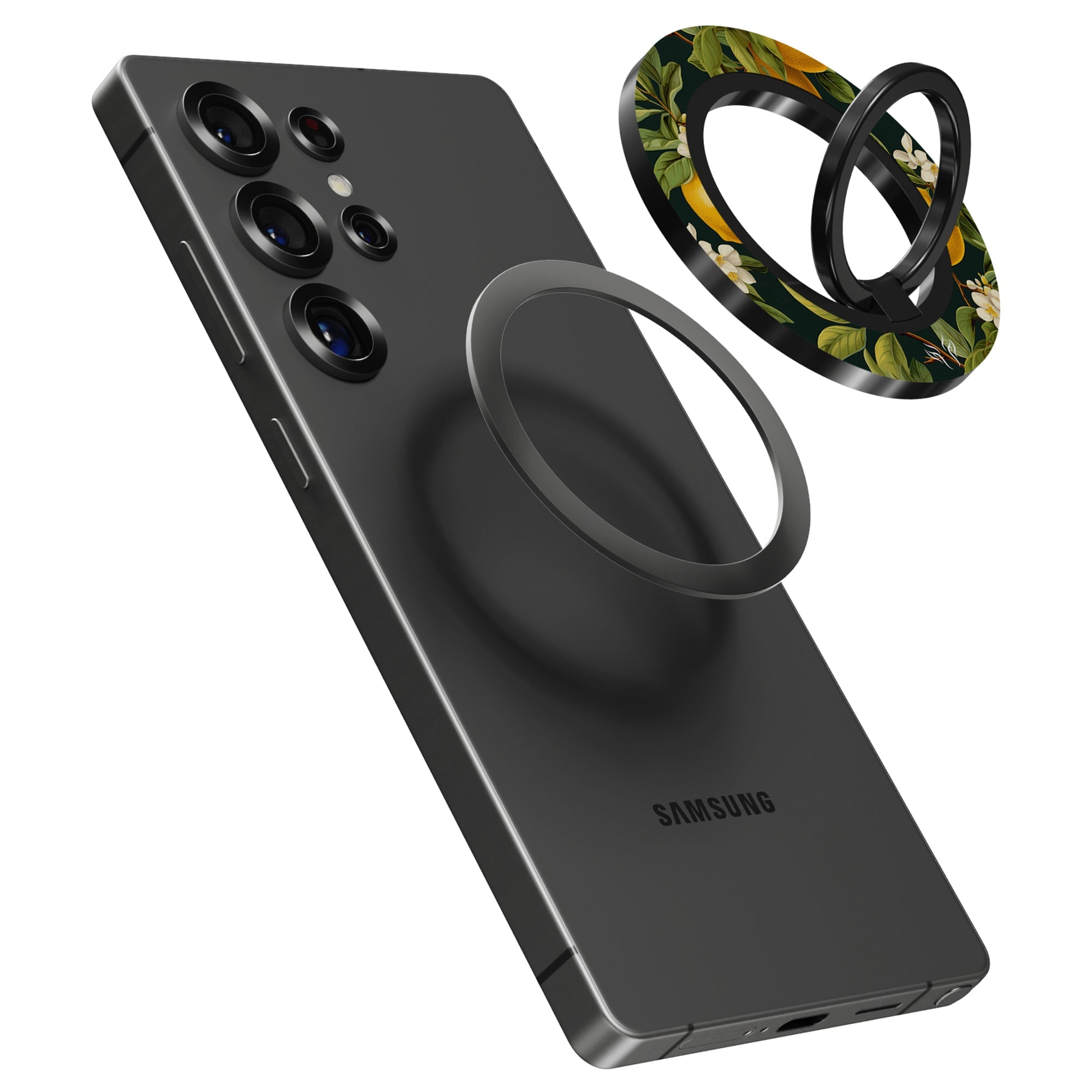 Flowery Lemon - Magnetring – magnetring för mobil