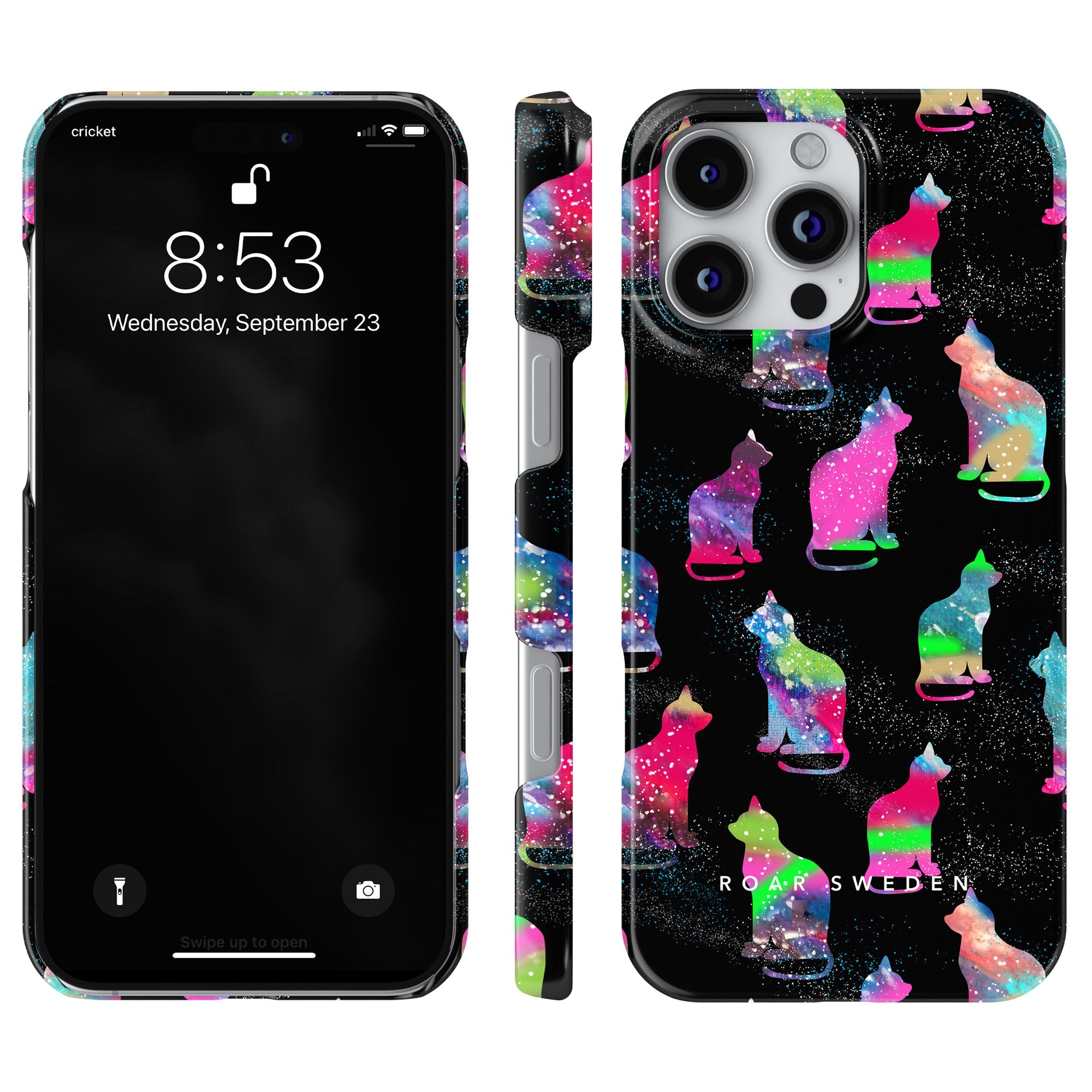 Slim mobilskal – Galaxy Cat