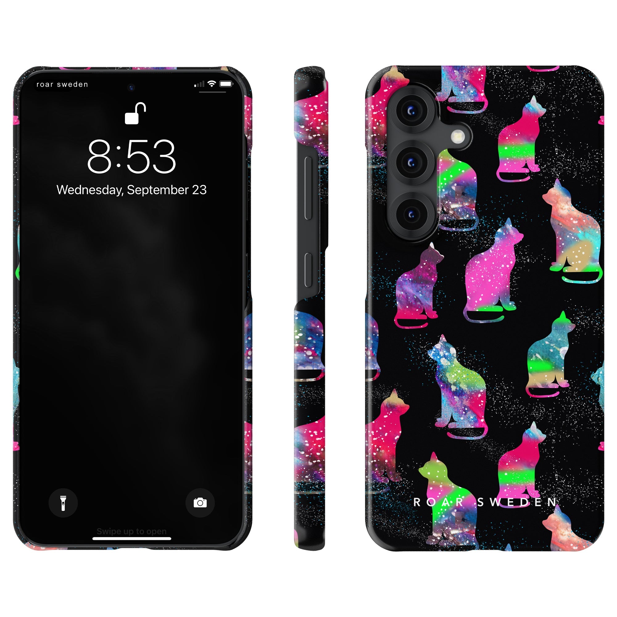 Slim mobilskal – Galaxy Cat