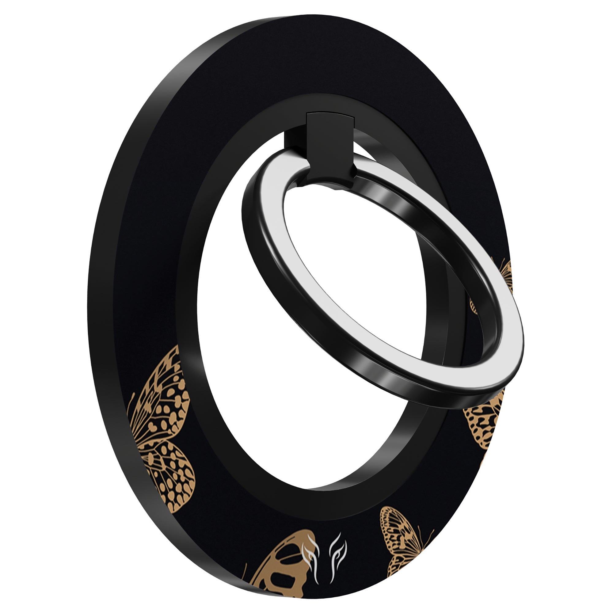 Golden Butterflies - Magnetring – magnetring för mobil