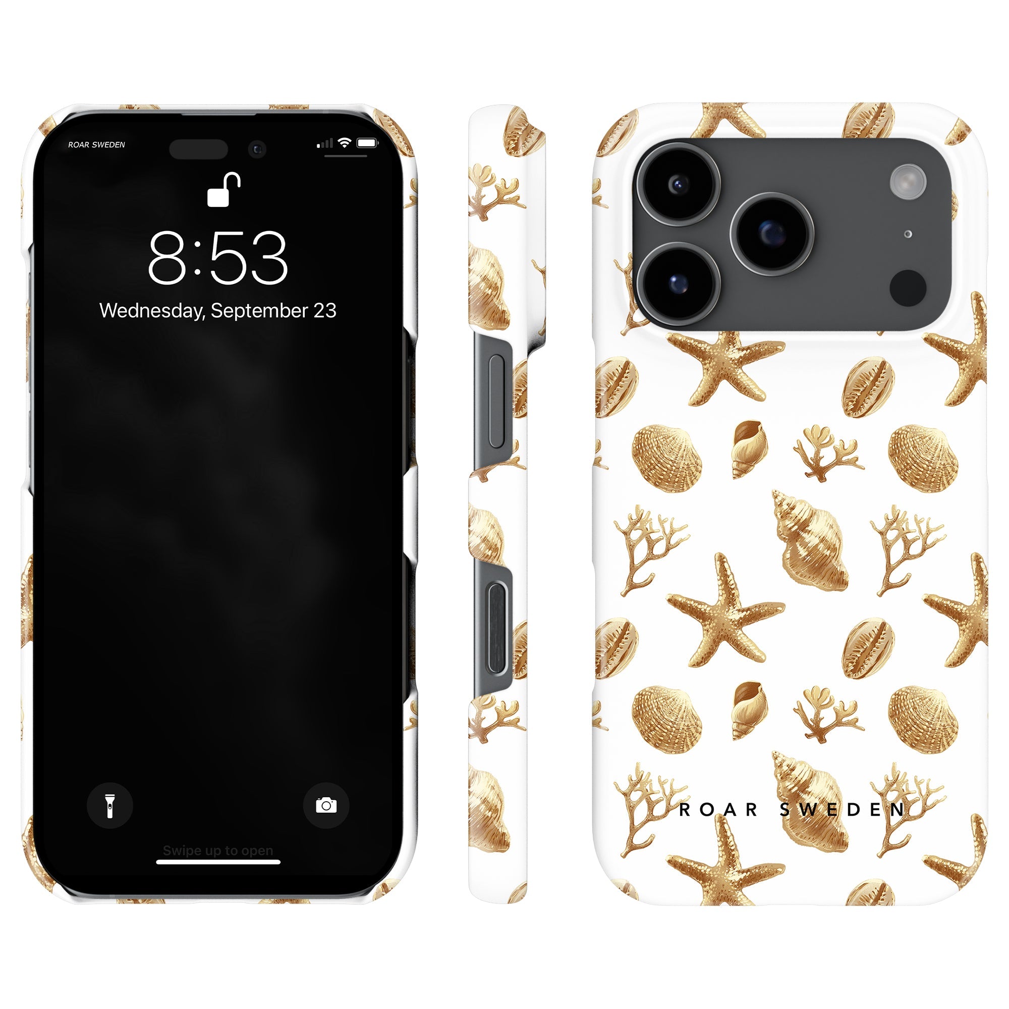Slim mobilskal – Golden Shells