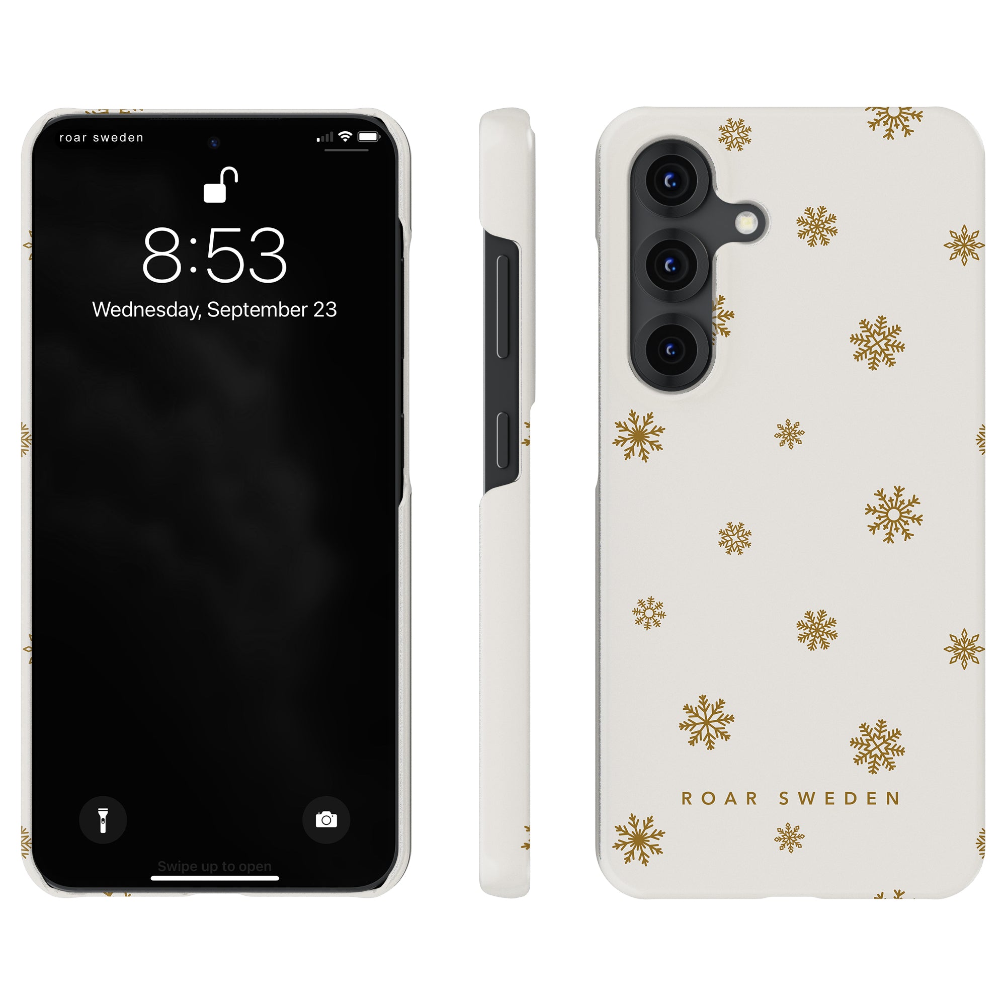 Golden Snowflake - Slim case - Roar Sweden