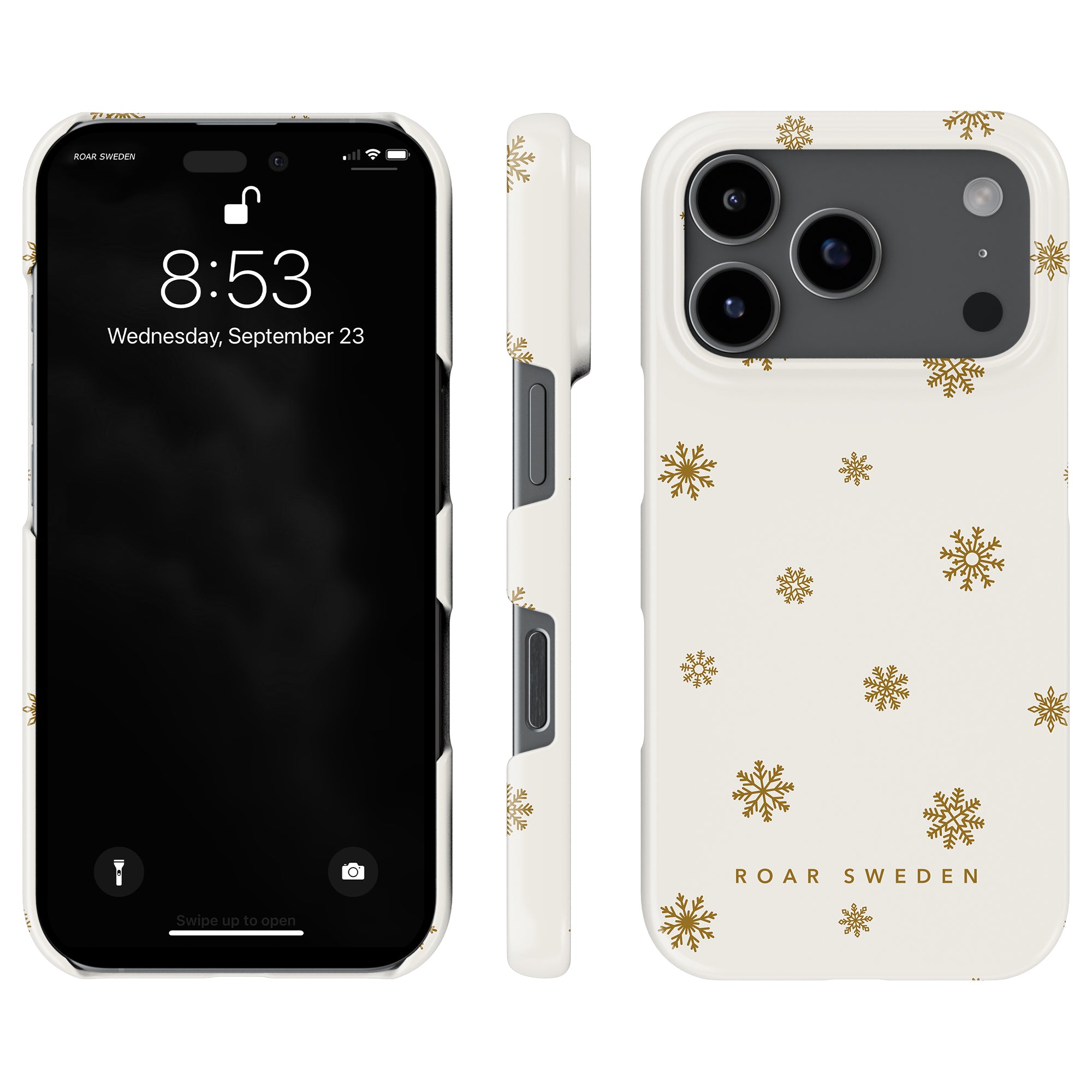 Golden Snowflake - Slim case - Roar Sweden