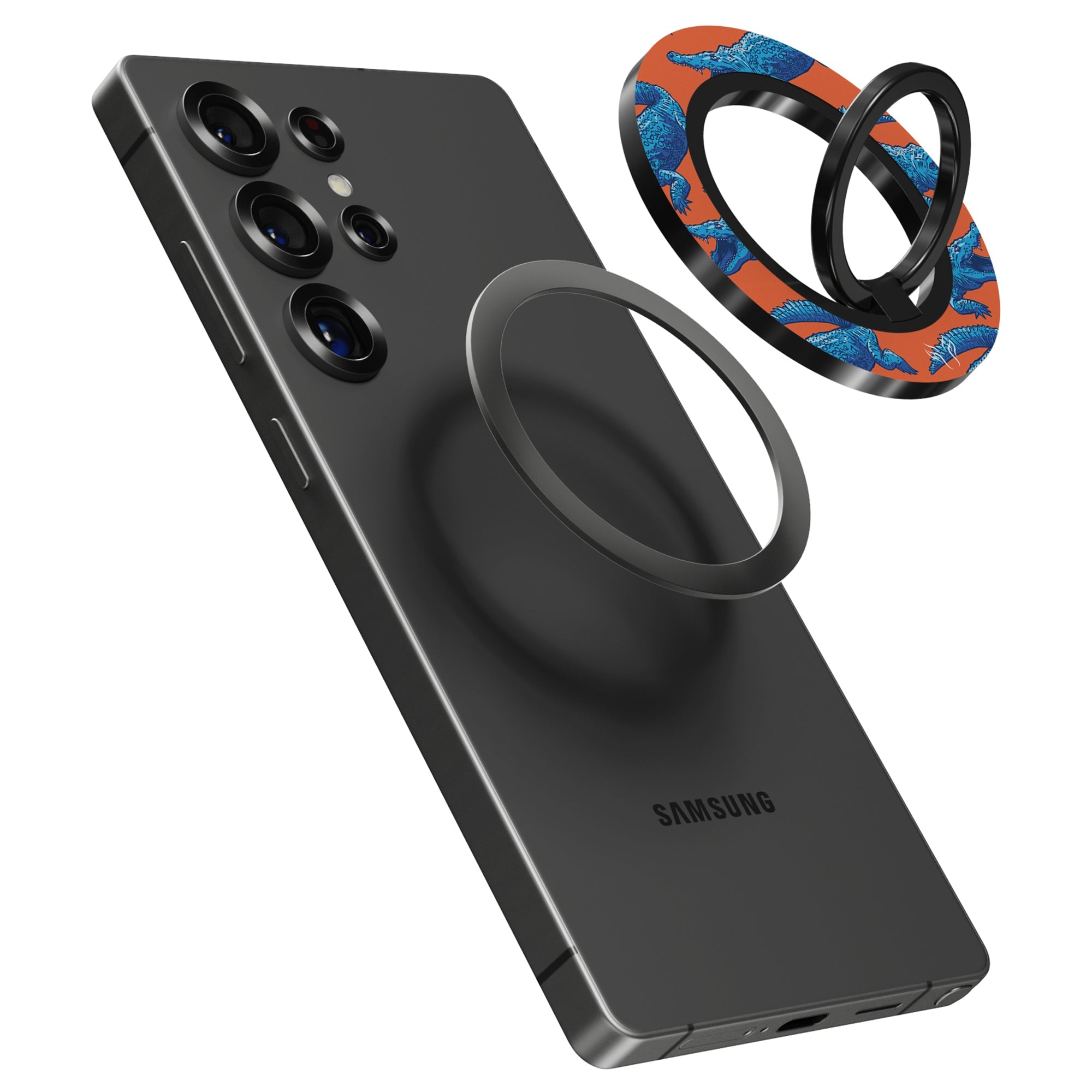 Groovy Croc - Magnetring – magnetring för mobil