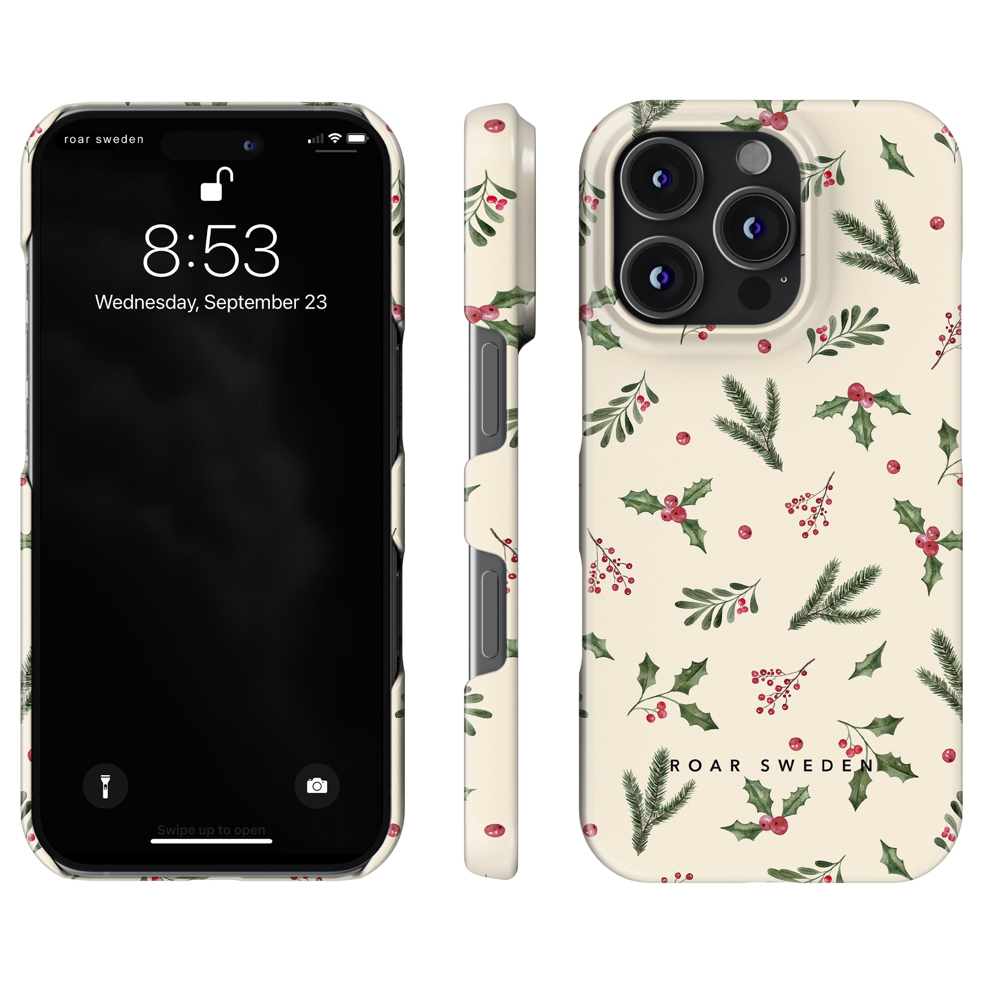 Holly Leaves - Slim case - Roar Sweden