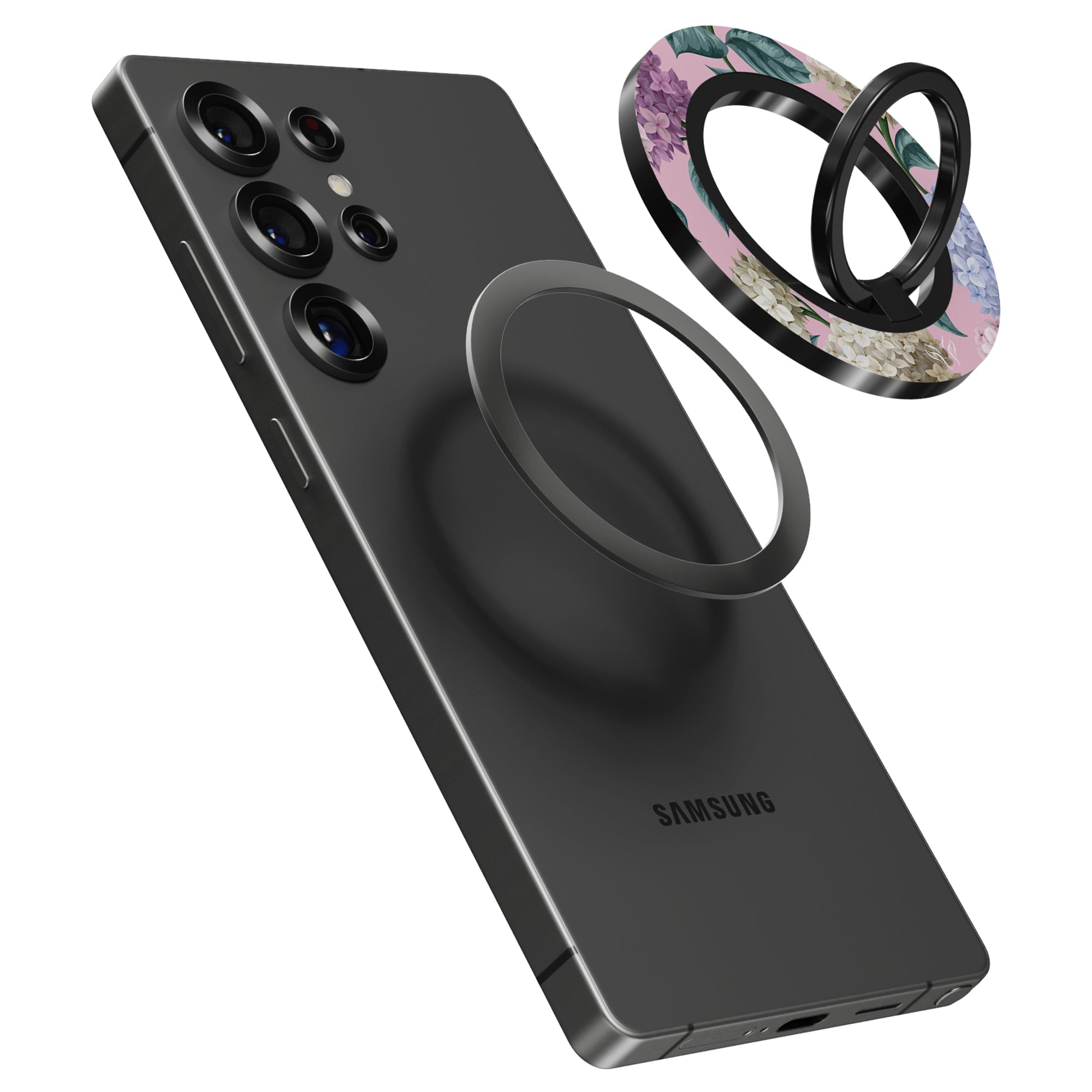 Hydrangea - Magnetring – magnetring för mobil