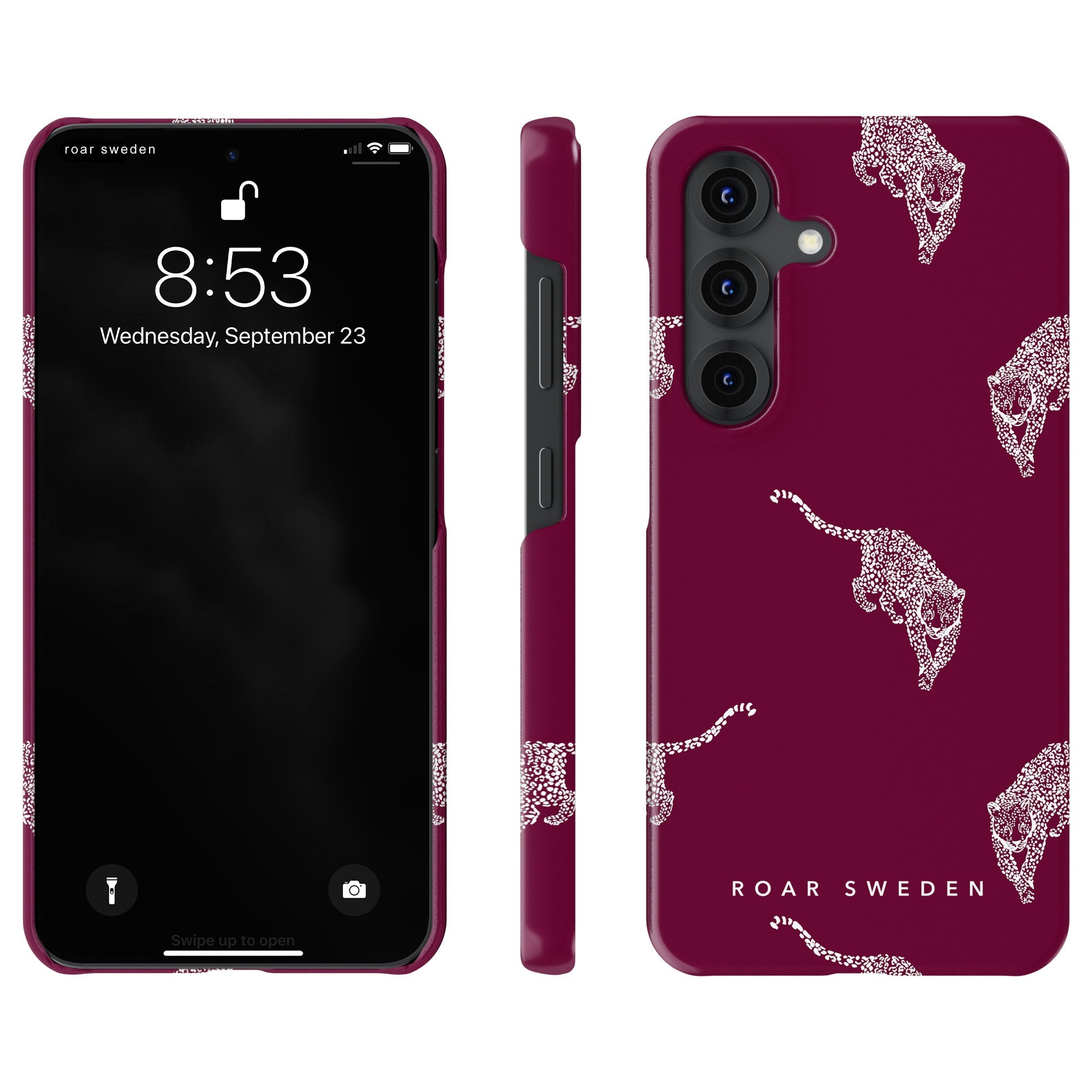 Slim mobilskal – Kitty Burgundy