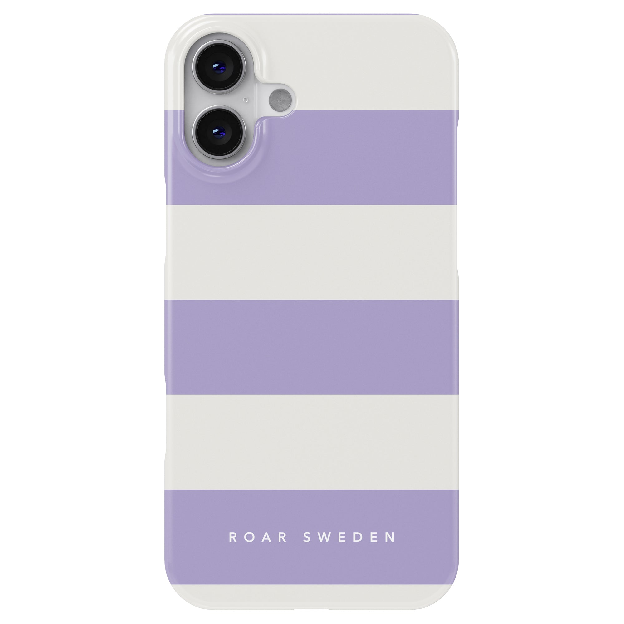 Slim mobilskal – Lavender Stripes